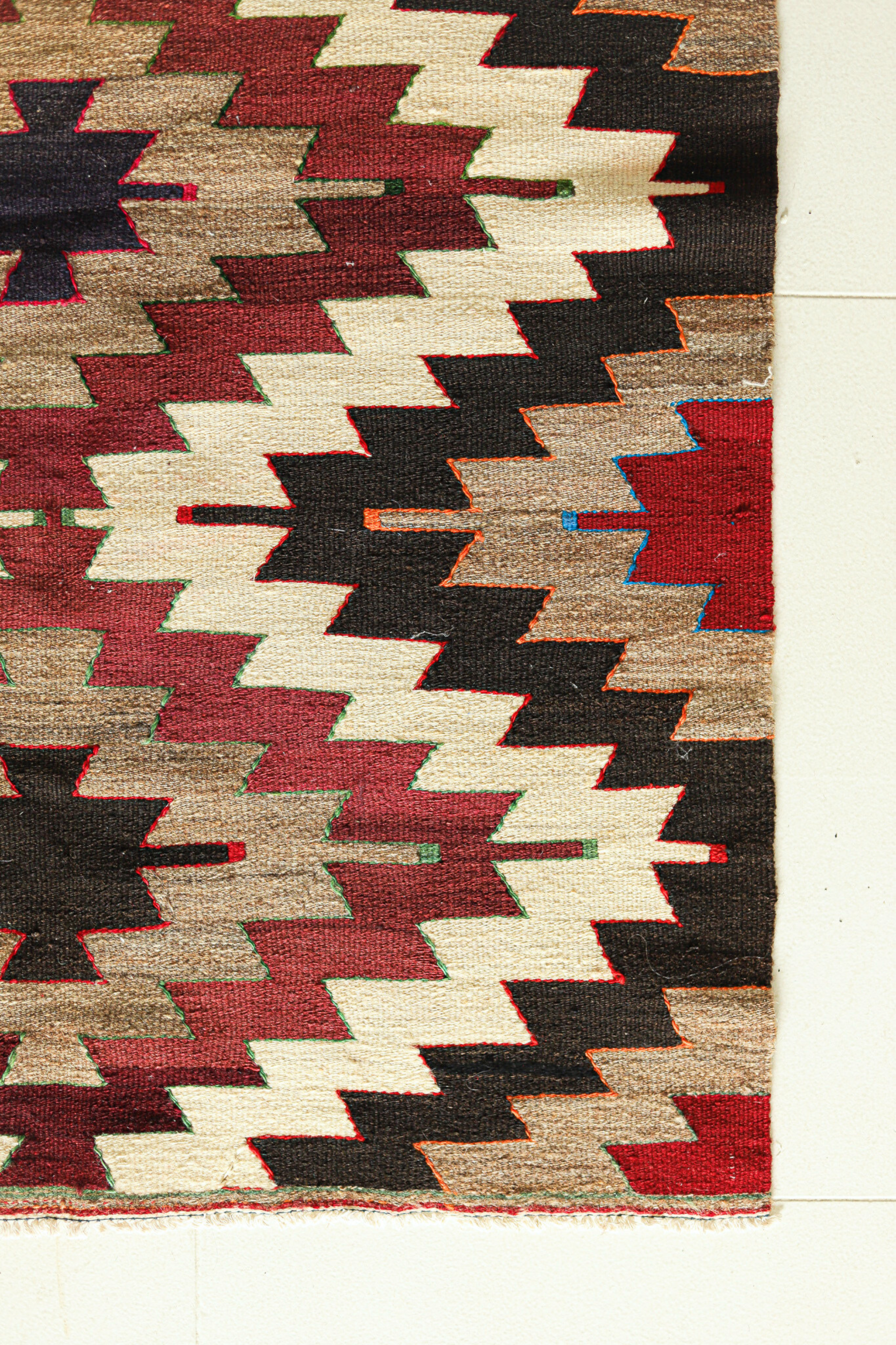 District Loom Turkish Kilim Scatter Rug No. 005