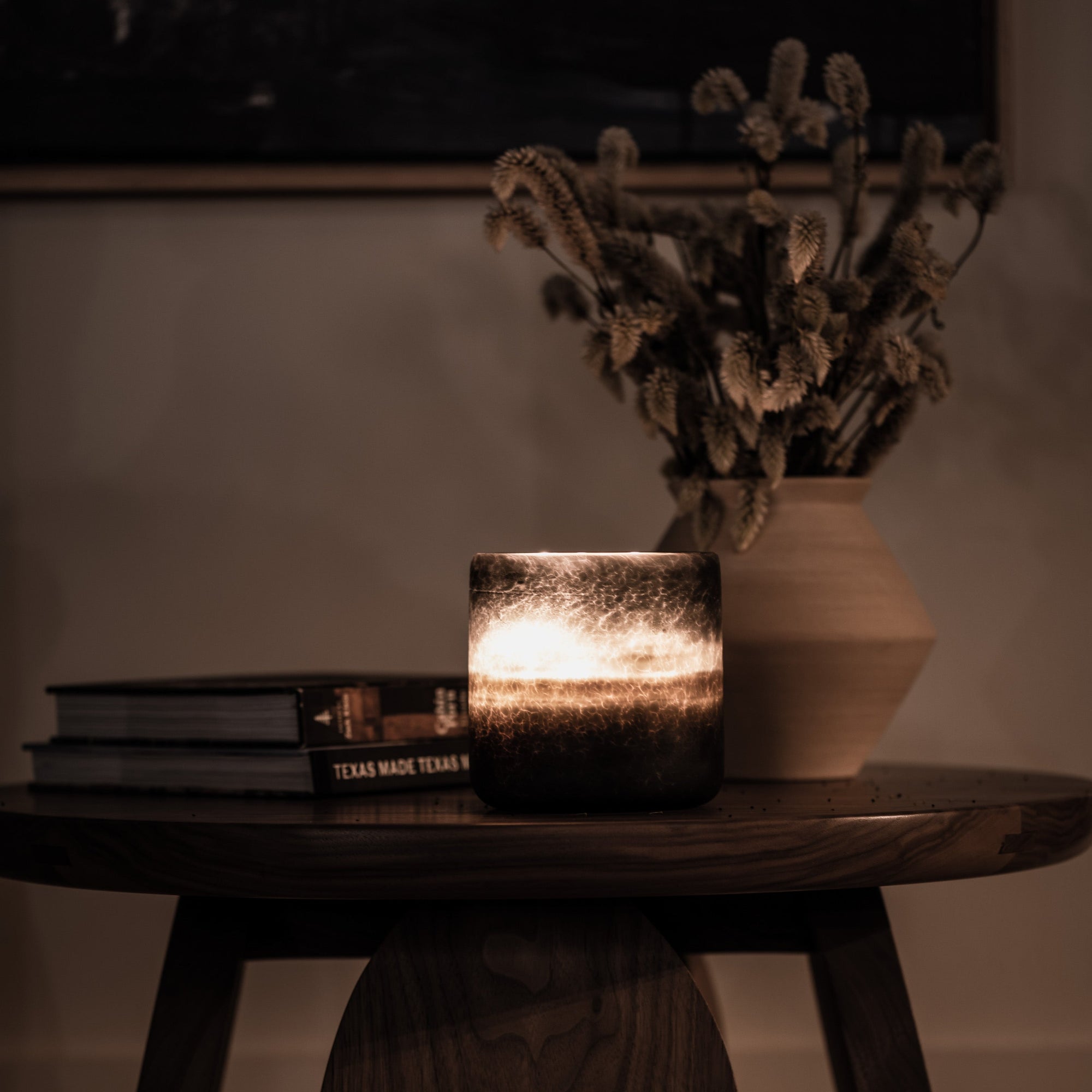 District Loom Hand Blown in Bozeman Smoke Clarisse - 32oz candle