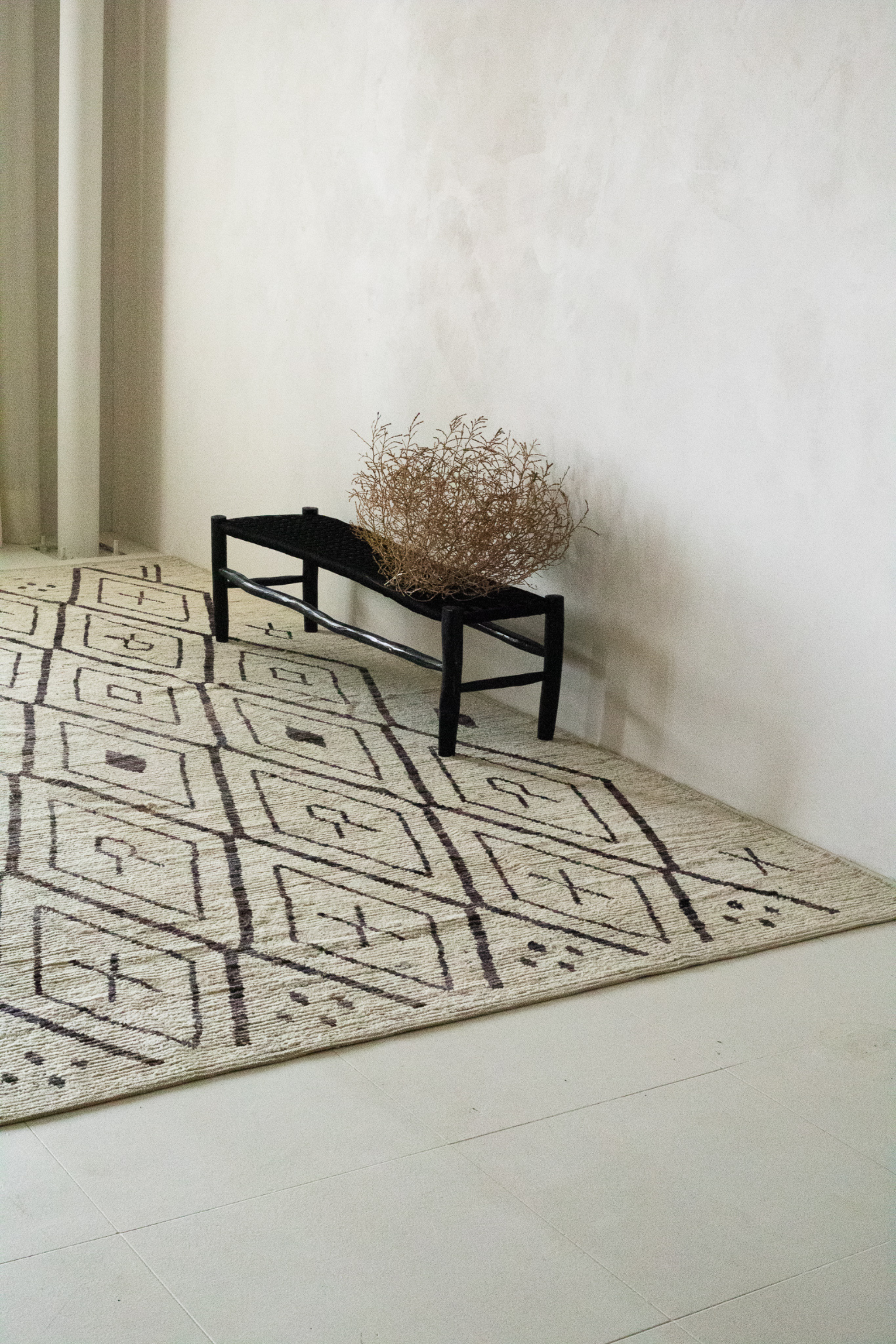 District Loom Modern hand knotted Afghan Tulu area rug 005 made to order