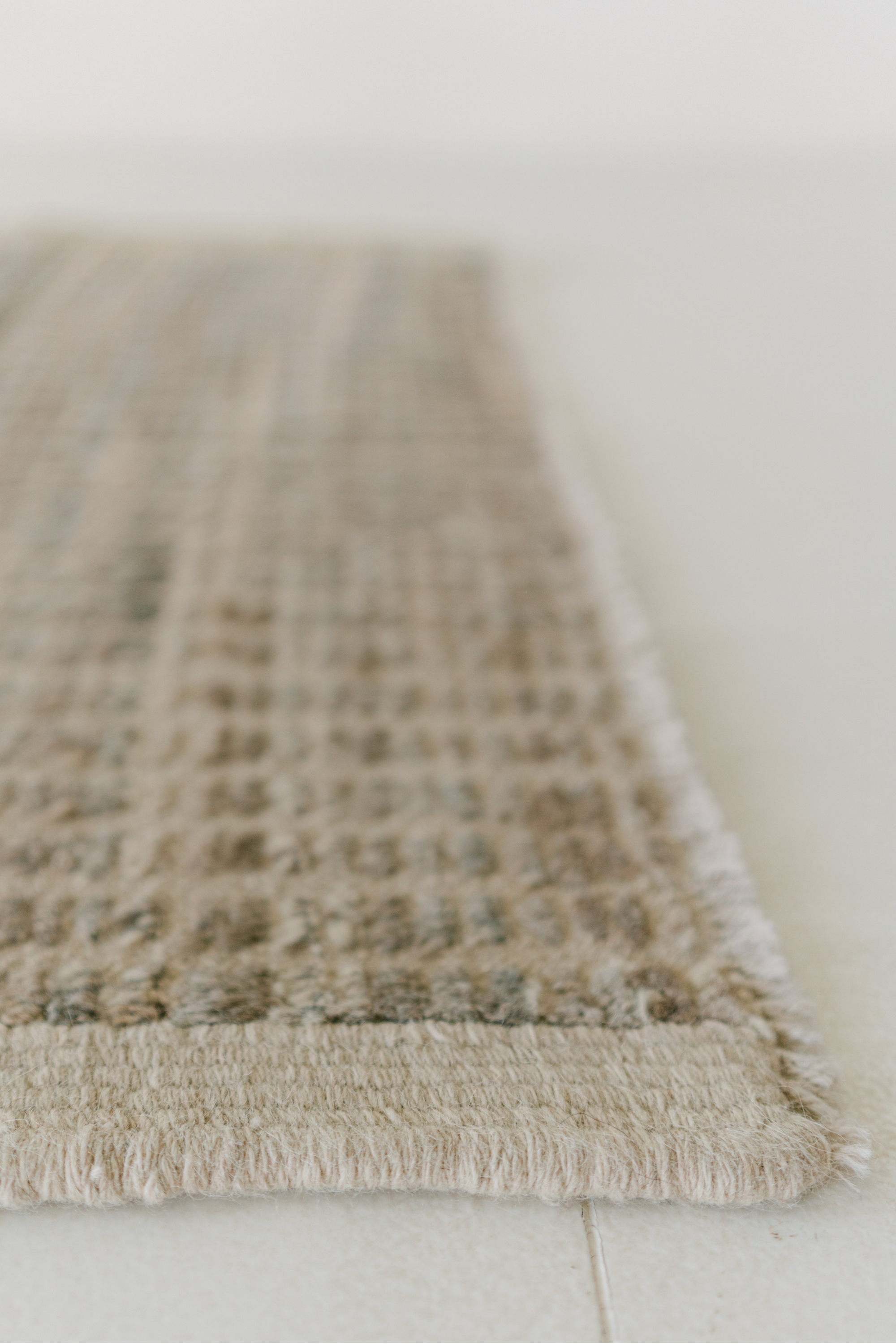 District Loom Modern hand knotted Afghan Tulu area rug made to order