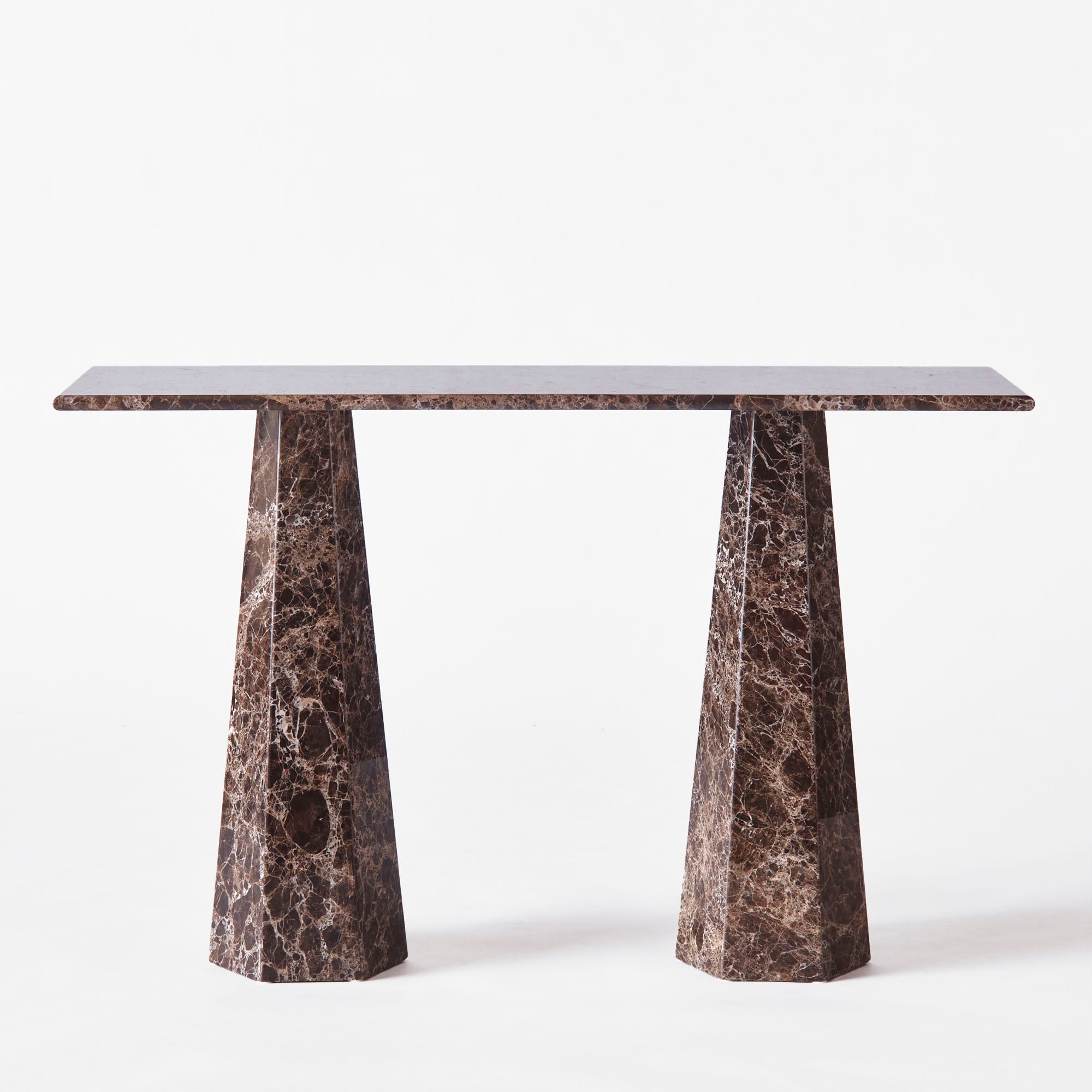 Hexagon Console Table Dark Emperador