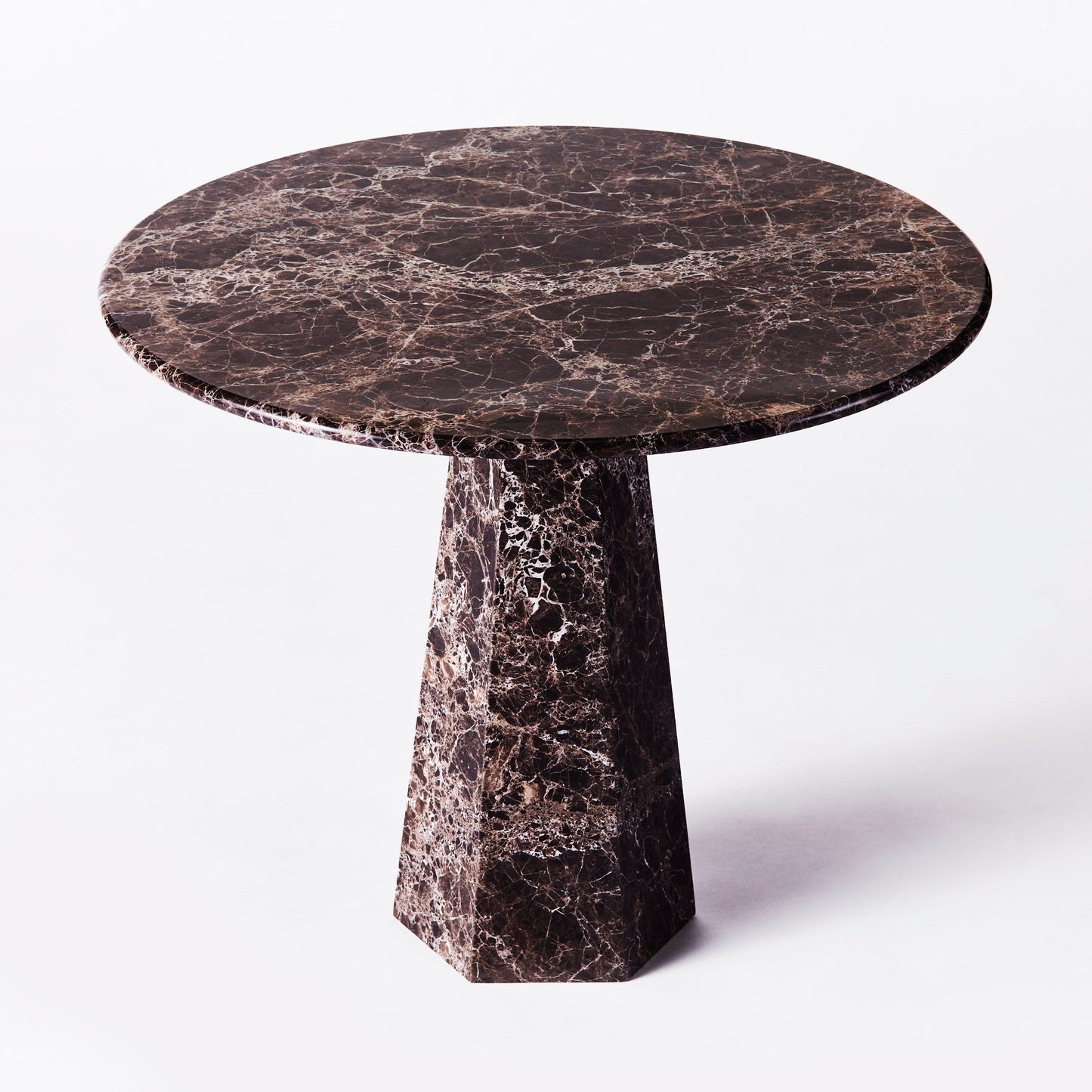 Hexagon Dining Table Dark Emperador