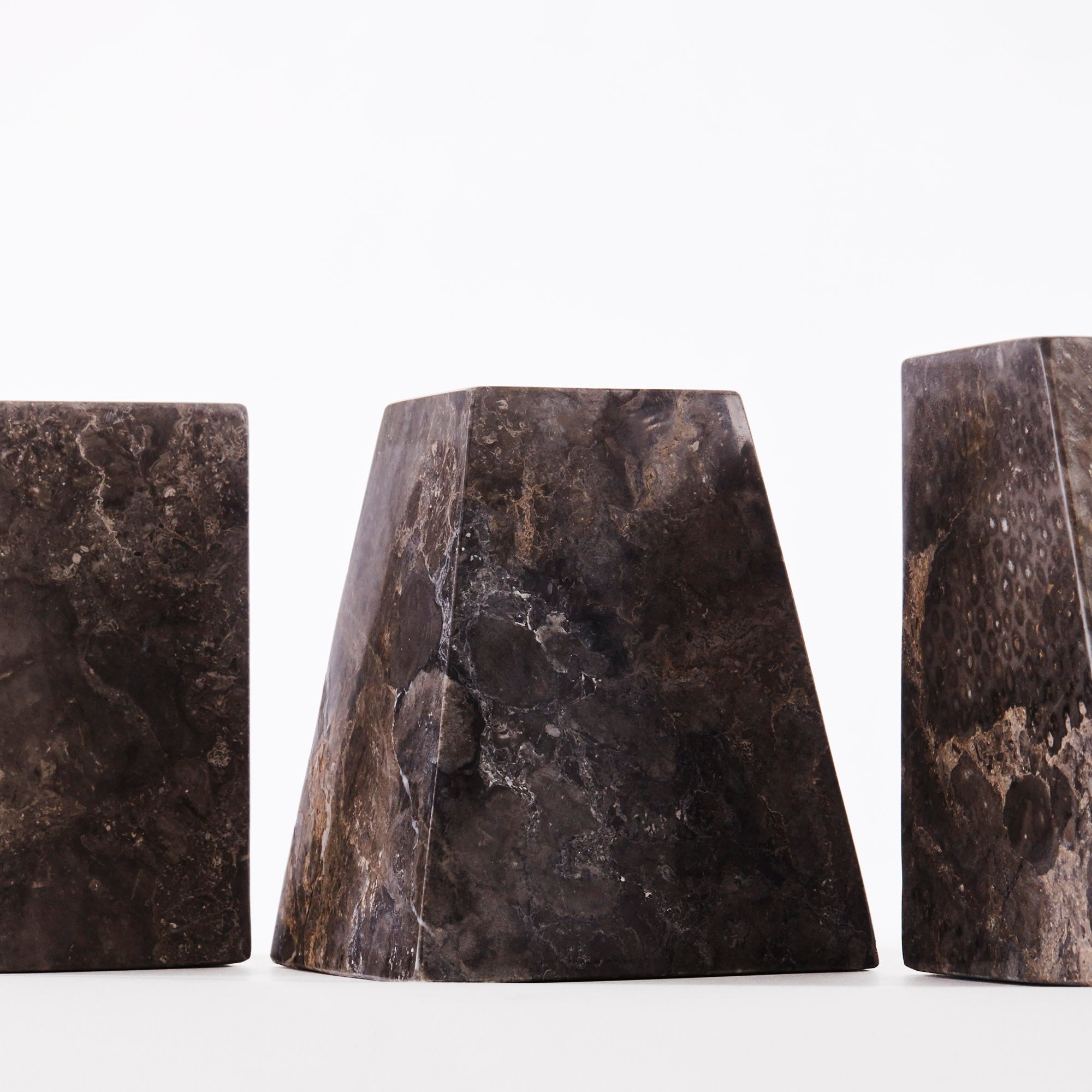 Pyramid Candle Holders Grey