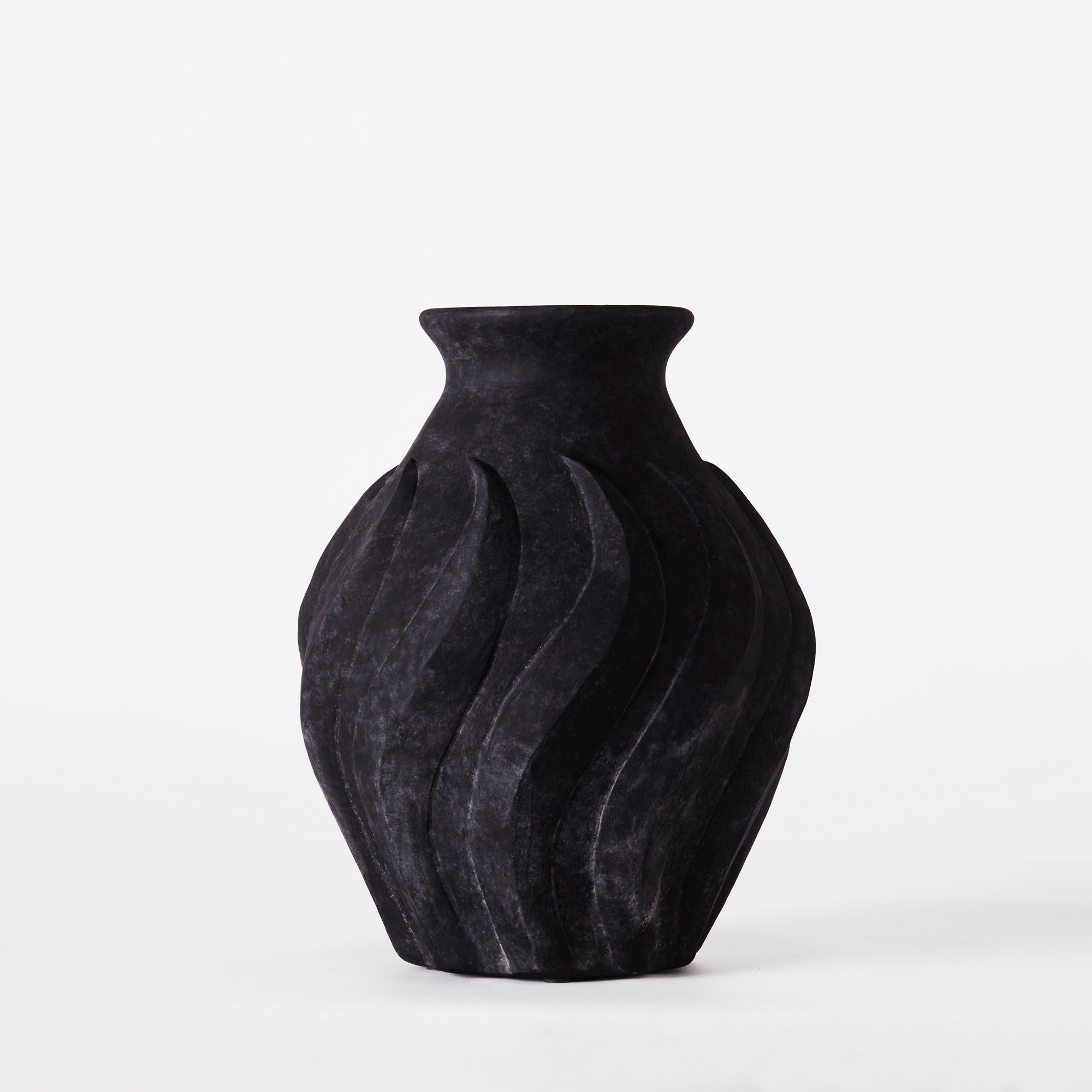 Swirl Vase Black Large