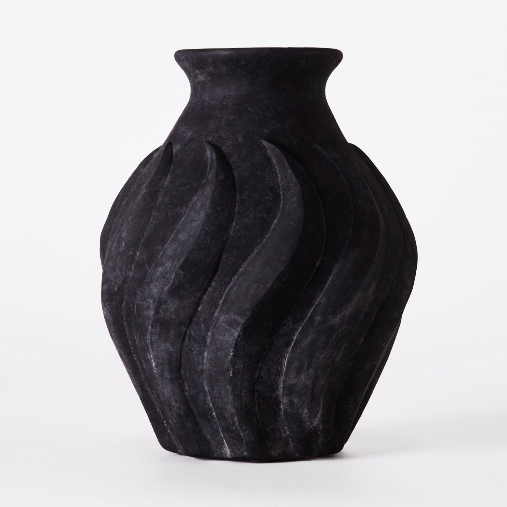 Swirl Vase Black Large
