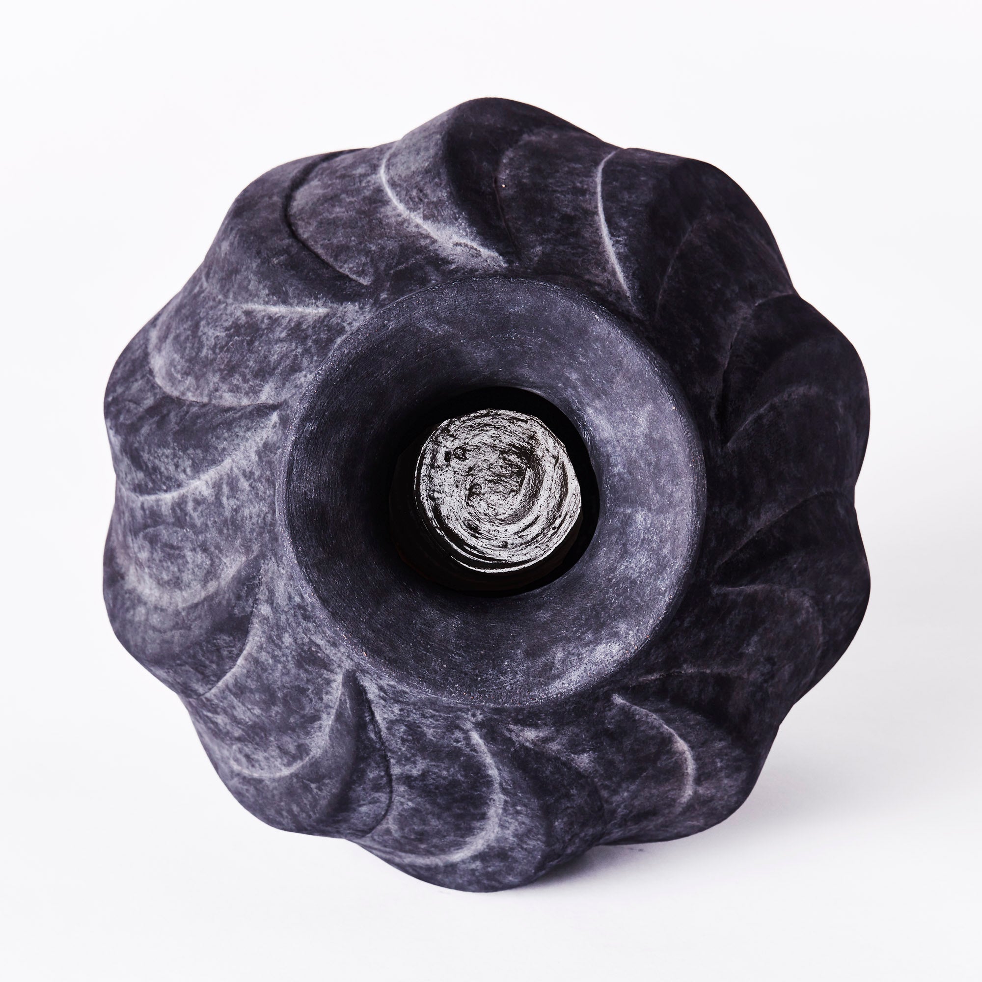 Swirl Vase Black Small