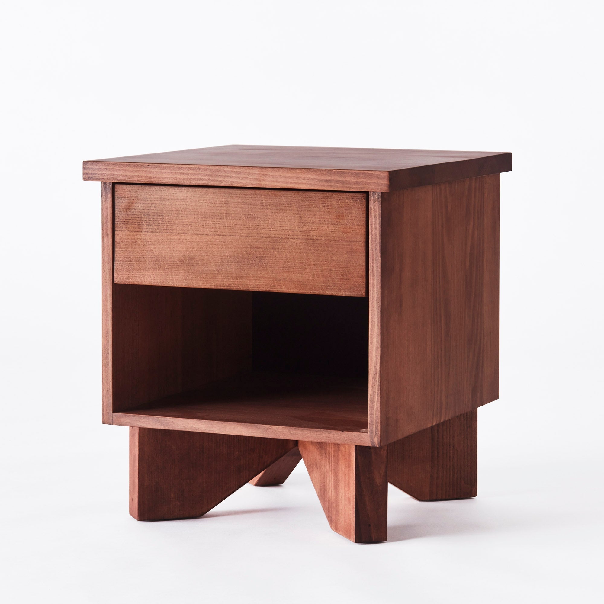 V Bedside Table Beech