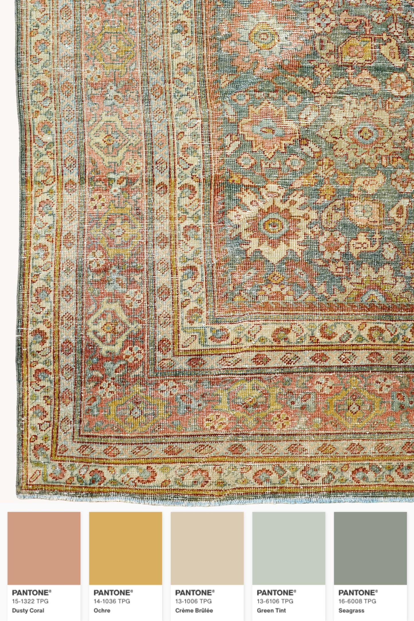 District loom Vintage Area Rug Reed