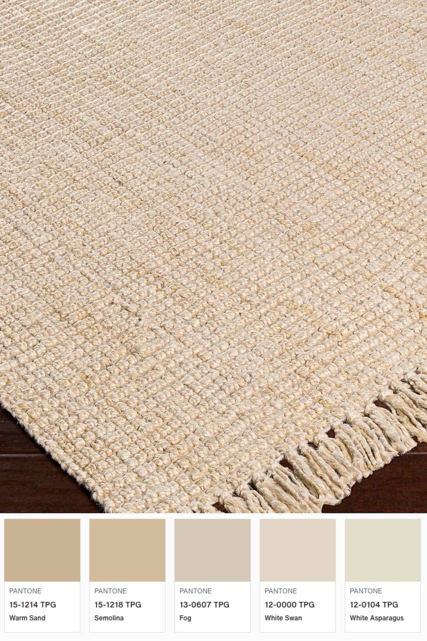 District Loom Sanibel Jute Rug - Cream