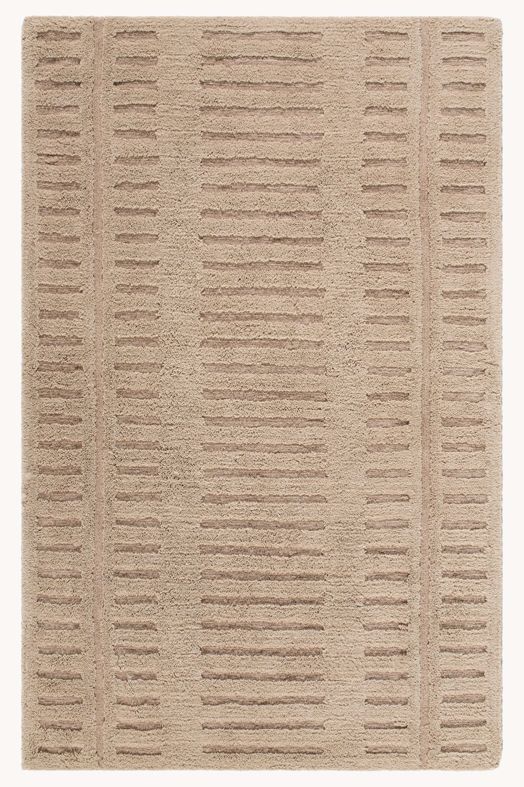 District Loom Modern hand tufted rug Harrow Beige