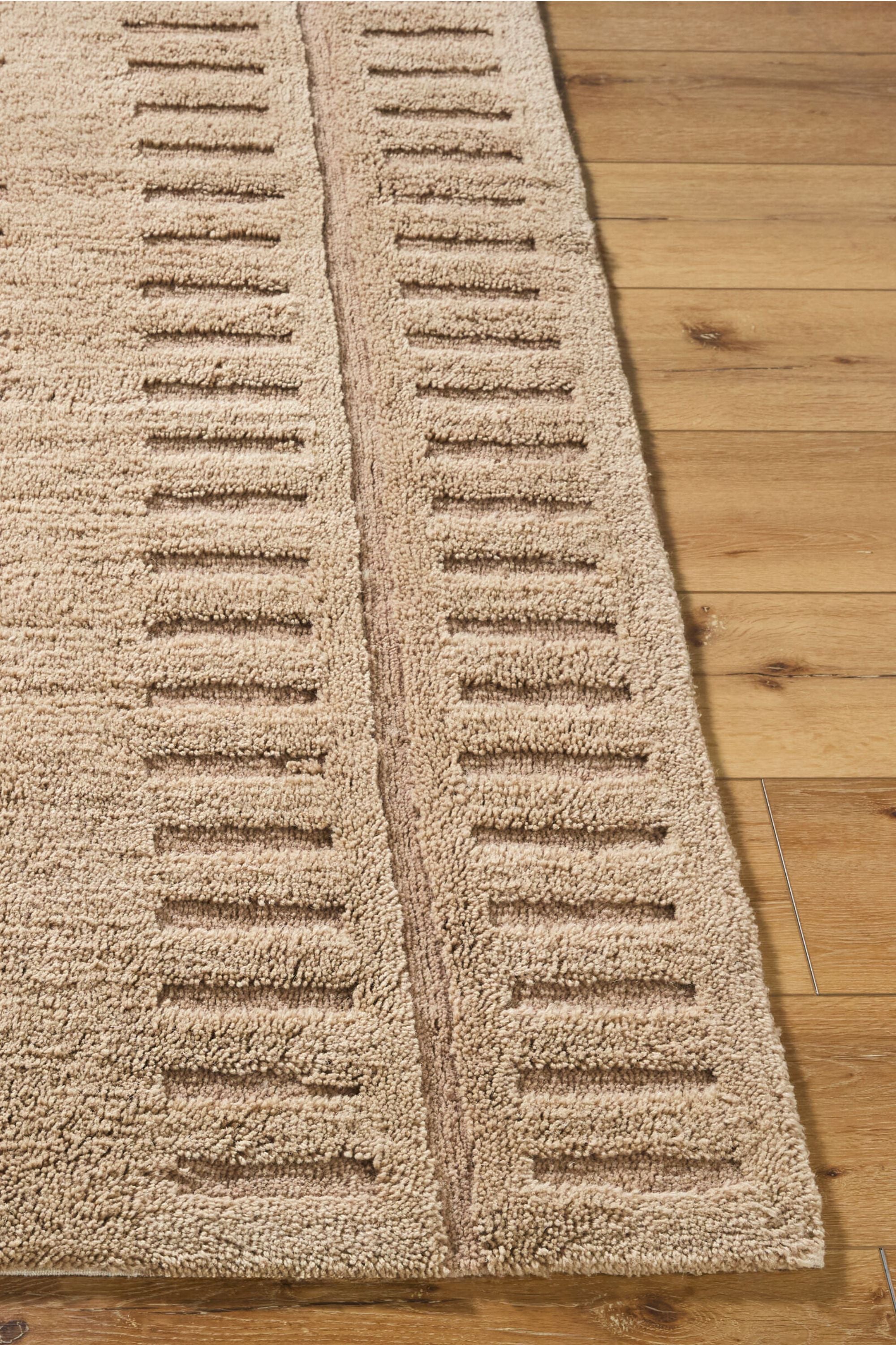 District Loom Modern hand tufted rug Harrow Beige