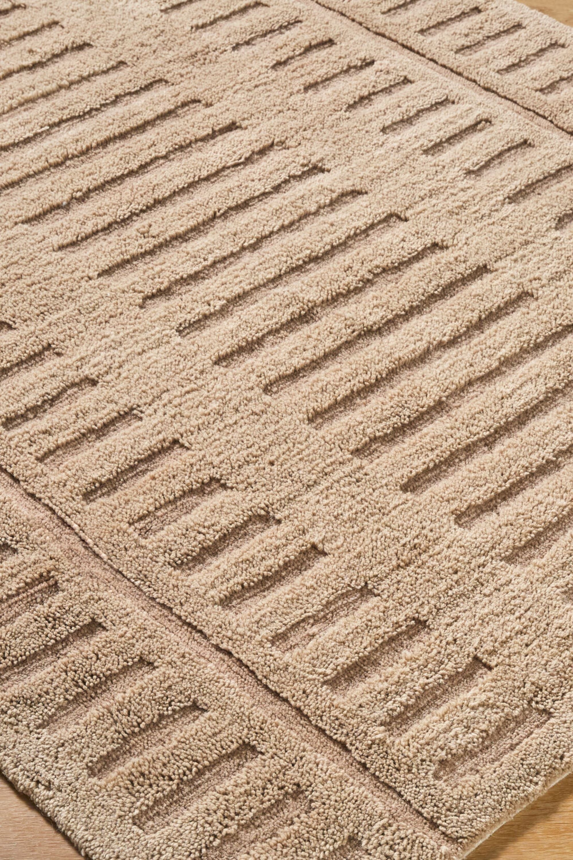District Loom Modern hand tufted rug Harrow Beige