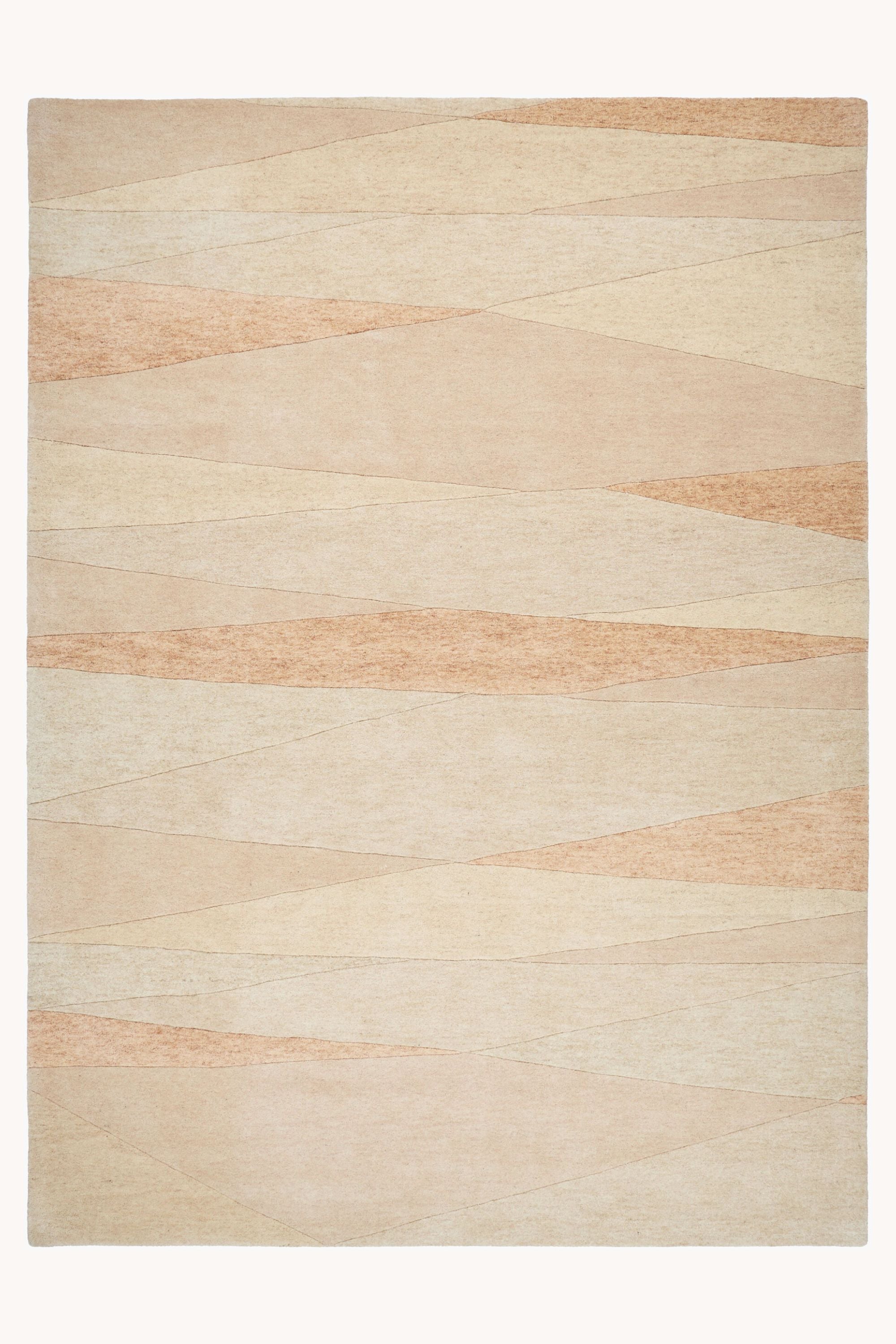 District Loom Modern hand tufted rug Forom Peach