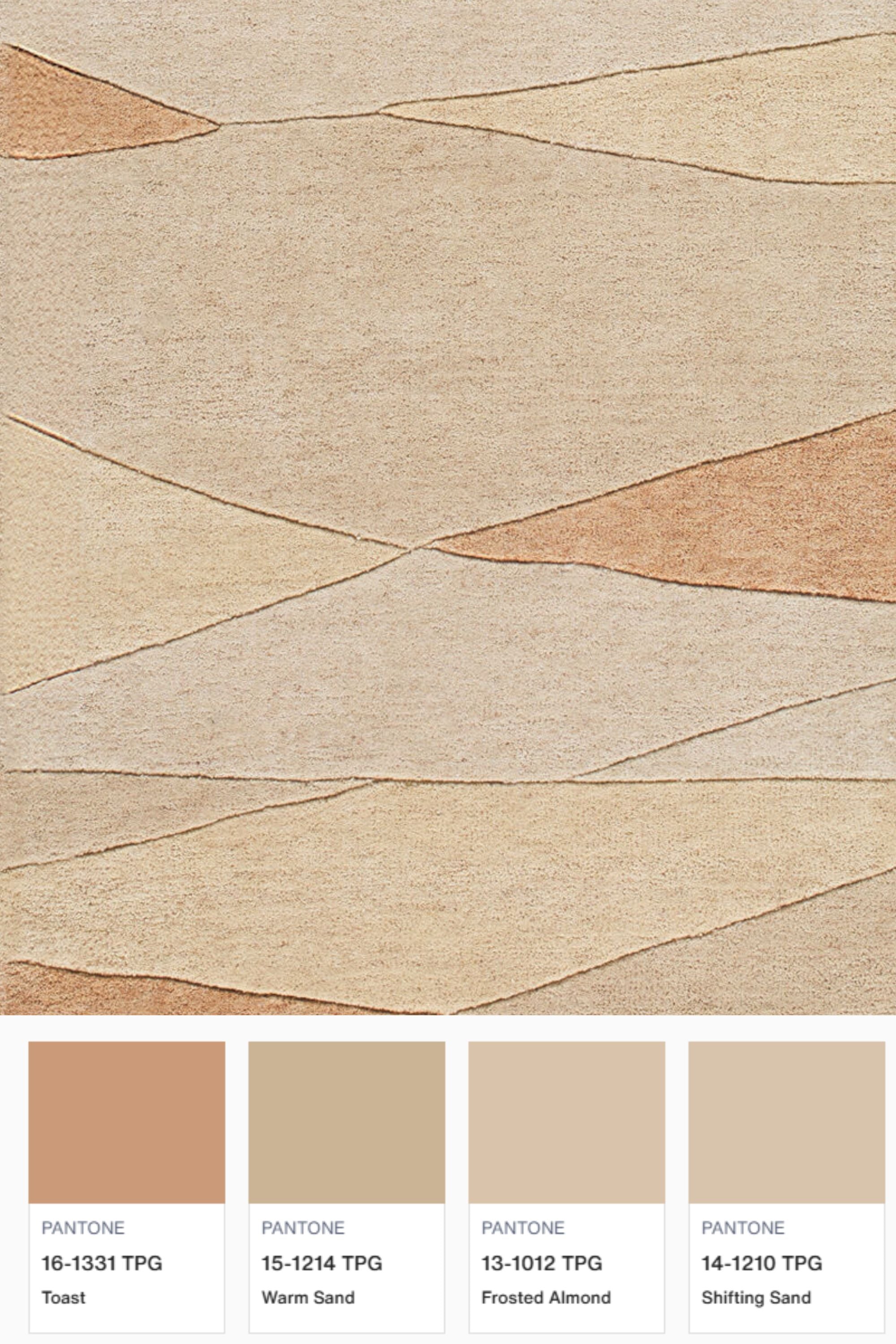 District Loom Modern hand tufted rug Forom Peach