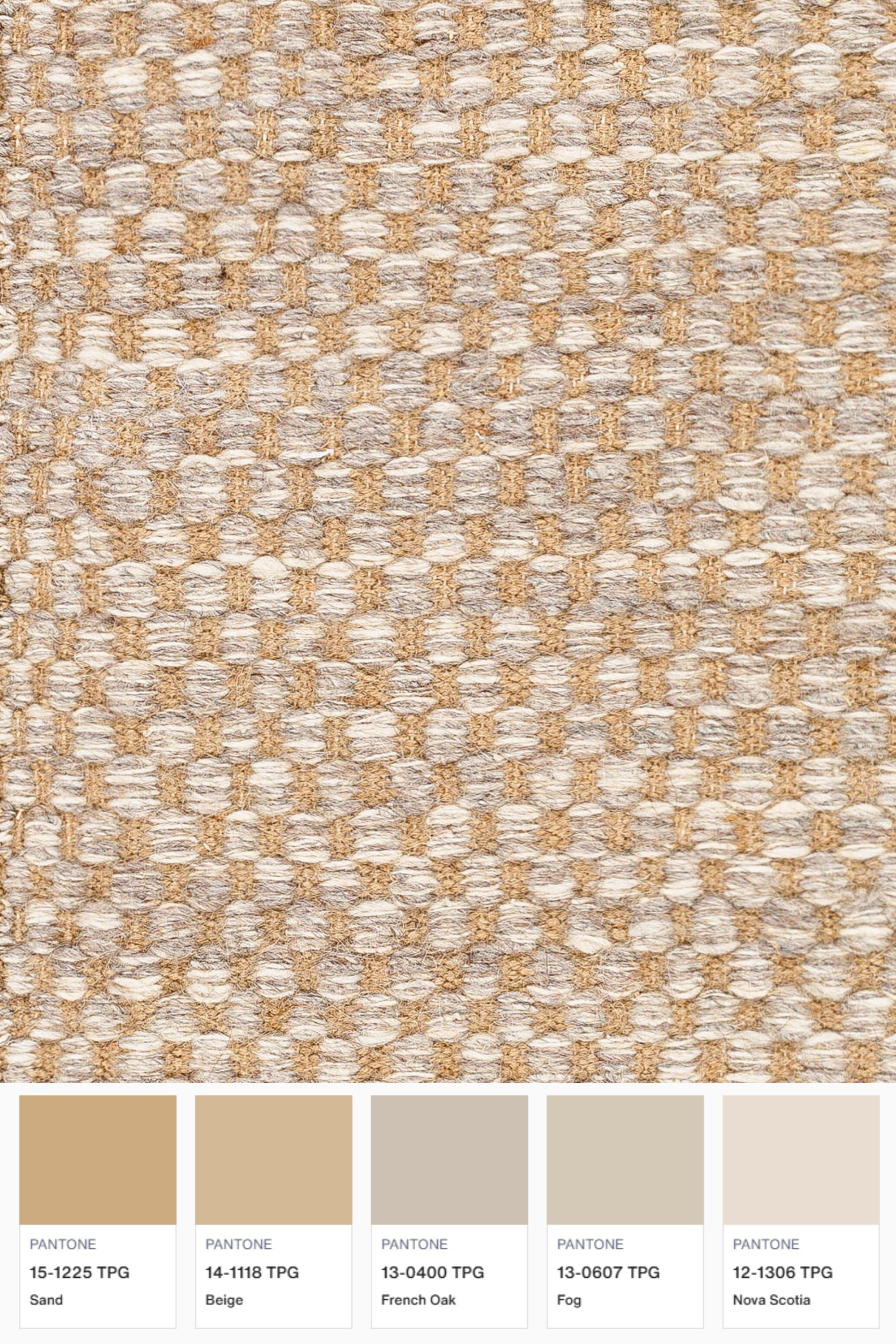 District Loom Modern hand woven rug Bolton Beige