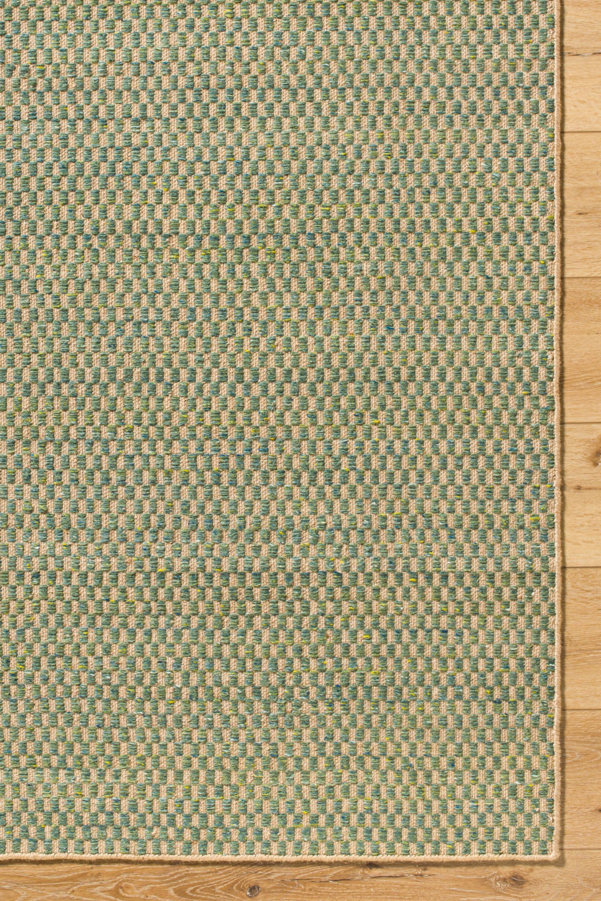 District Loom Modern hand woven rug Boston Teal