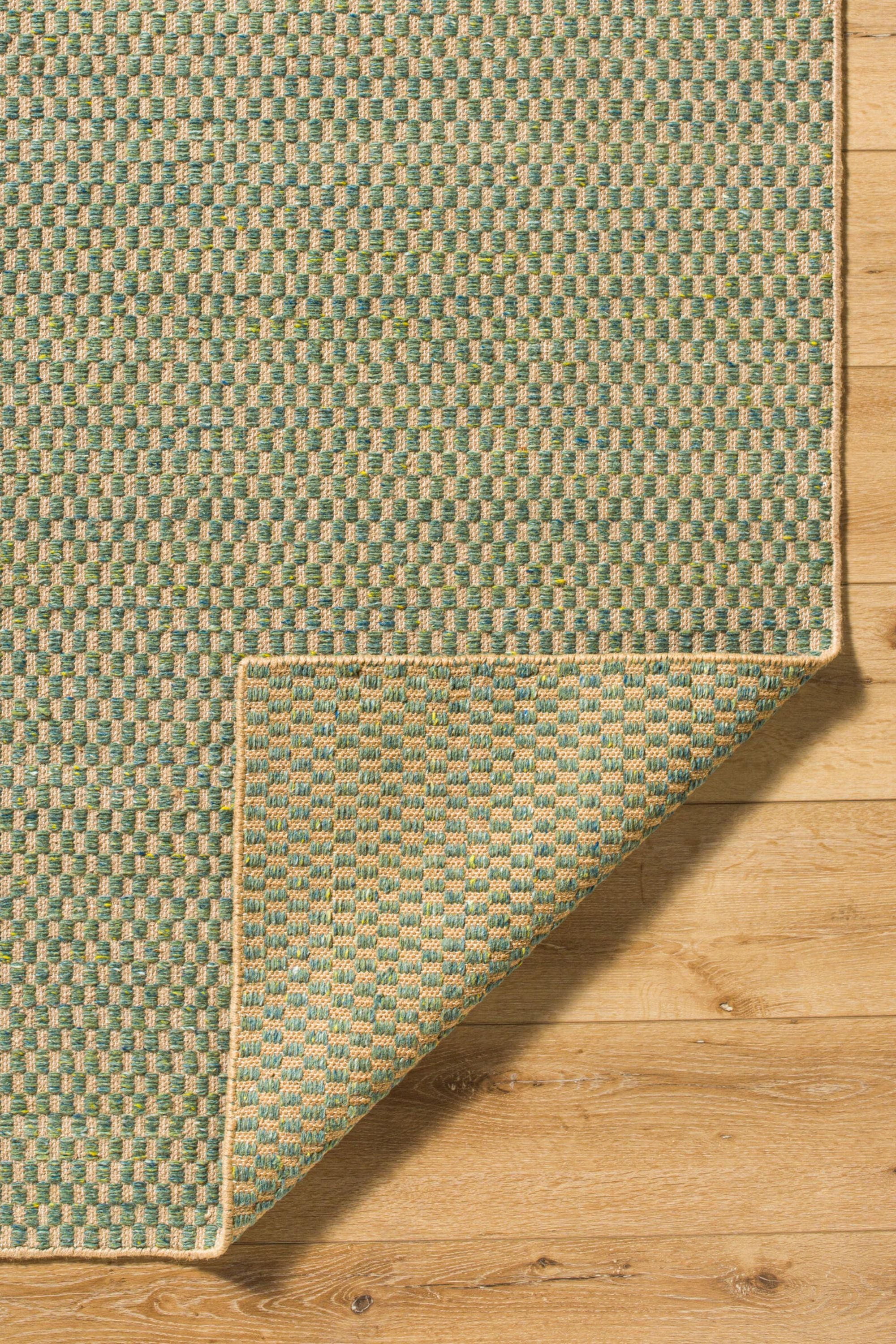 District Loom Modern hand woven rug Boston Teal