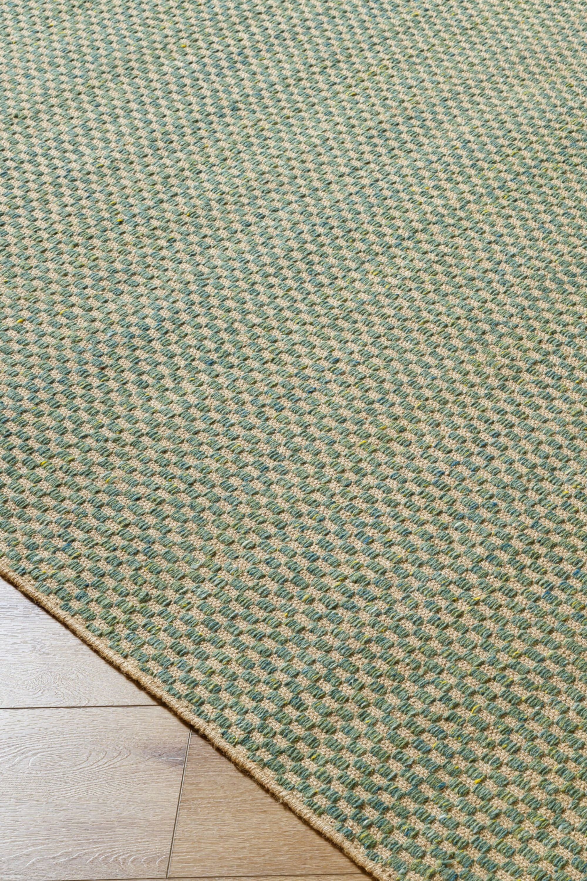 District Loom Modern hand woven rug Boston Teal