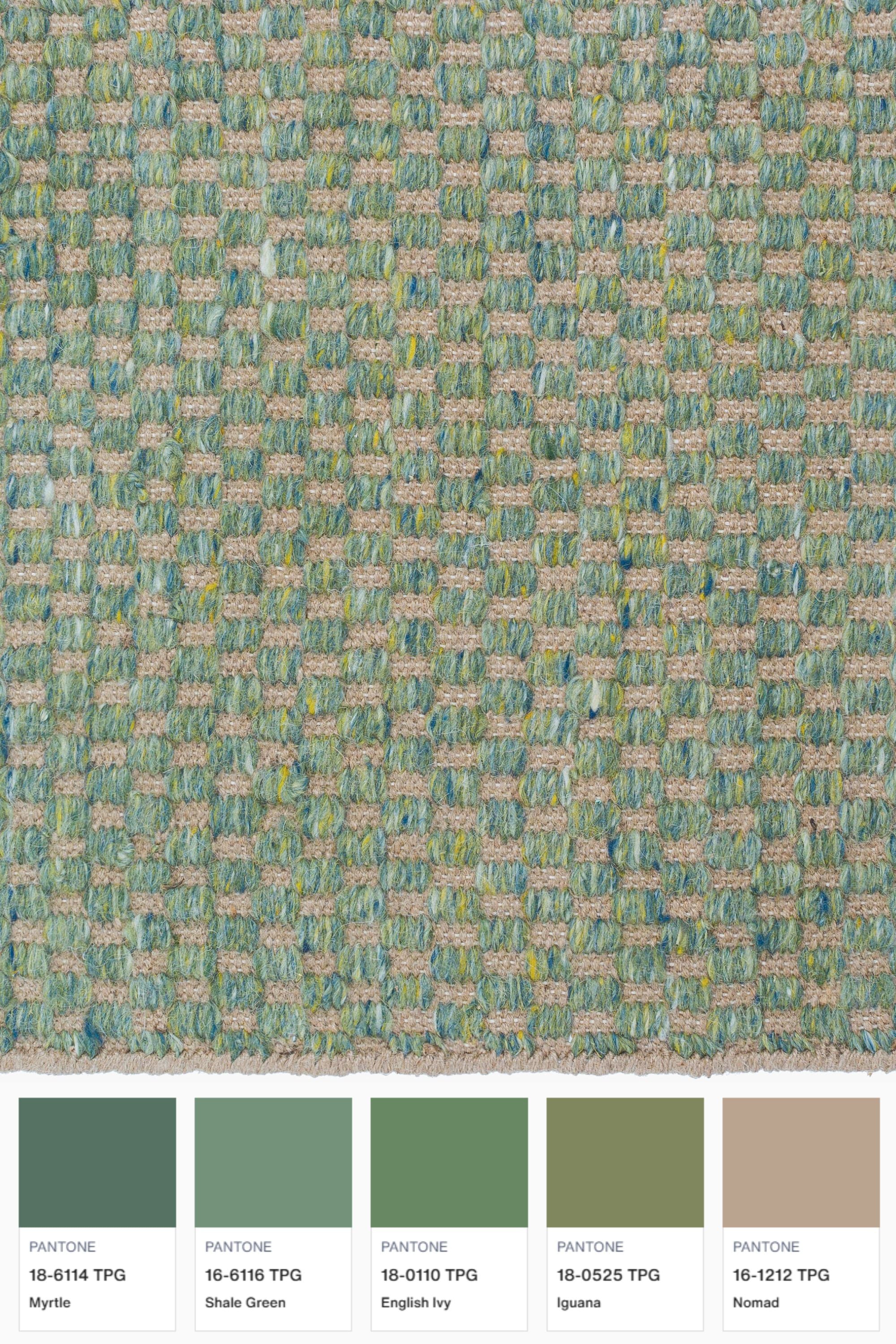 District Loom Modern hand woven rug Boston Teal