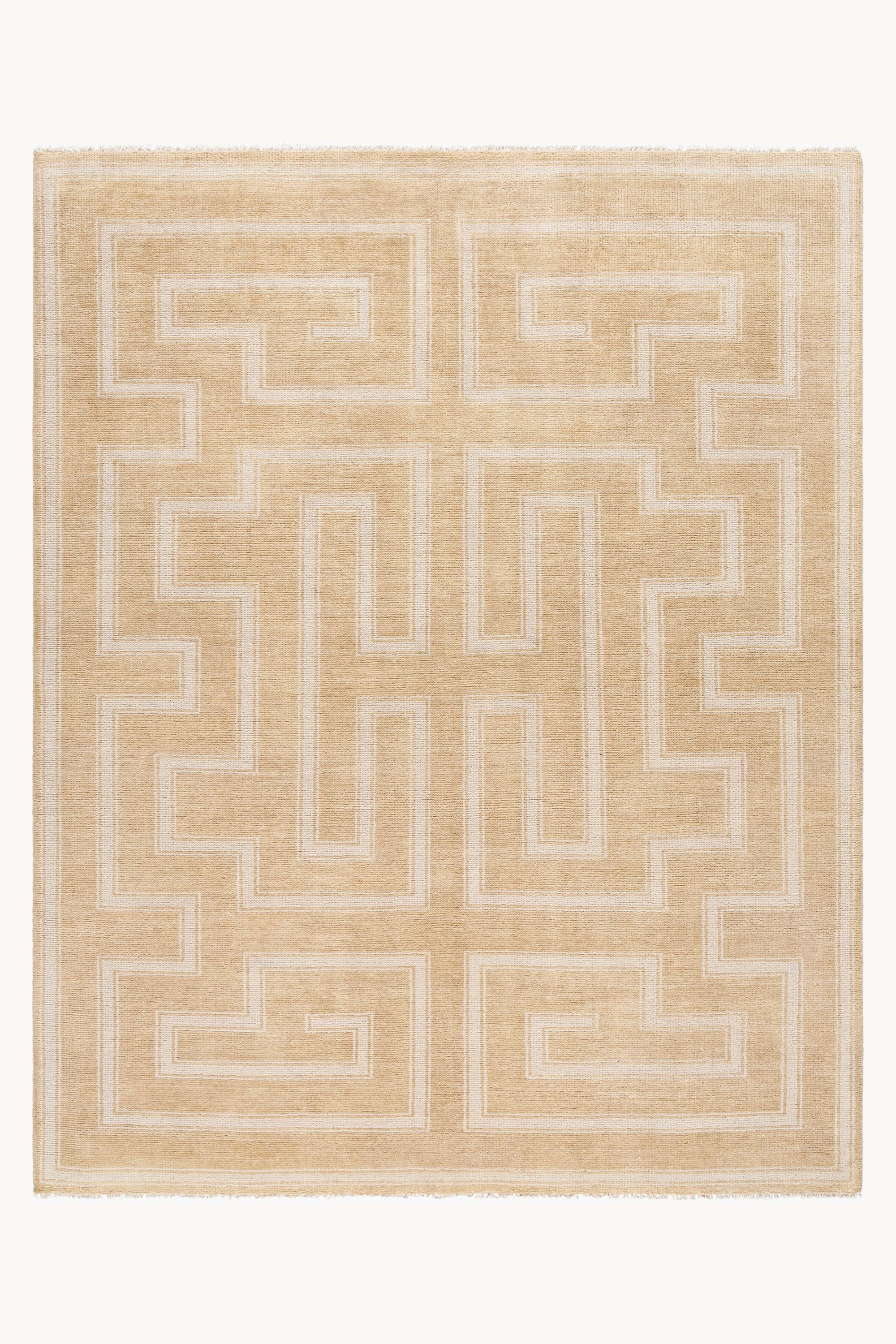 District Loom Modern hand knotted rug Rove Neutral
