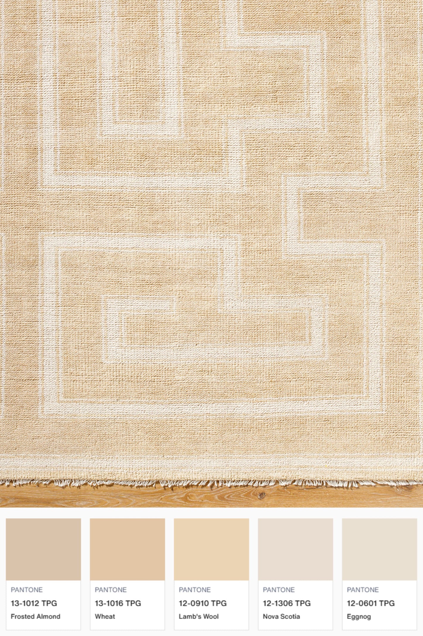District Loom Modern hand knotted rug Rove Neutral