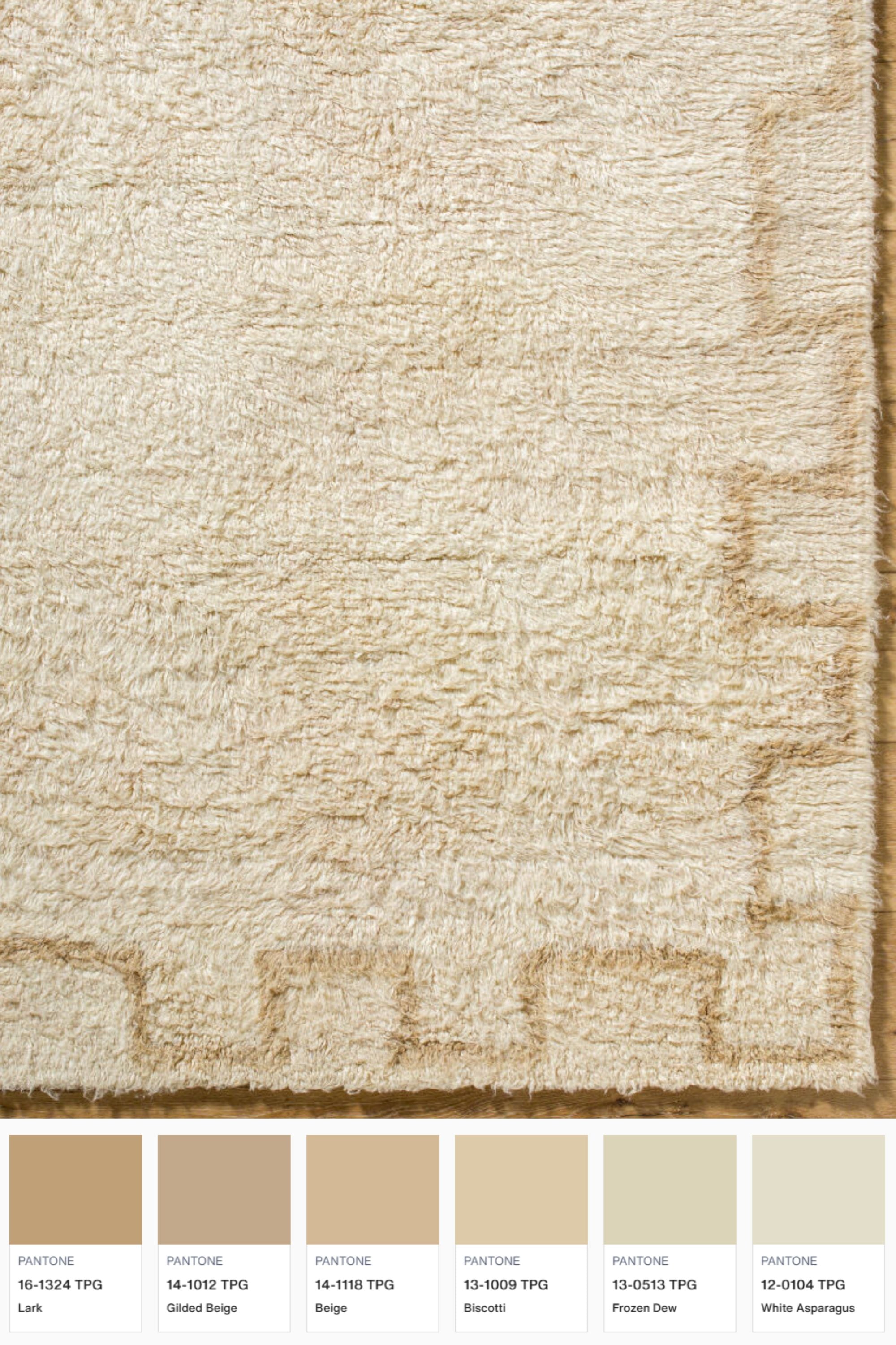 District Loom Modern hand knotted Moroccan Beni Ourain rug 008