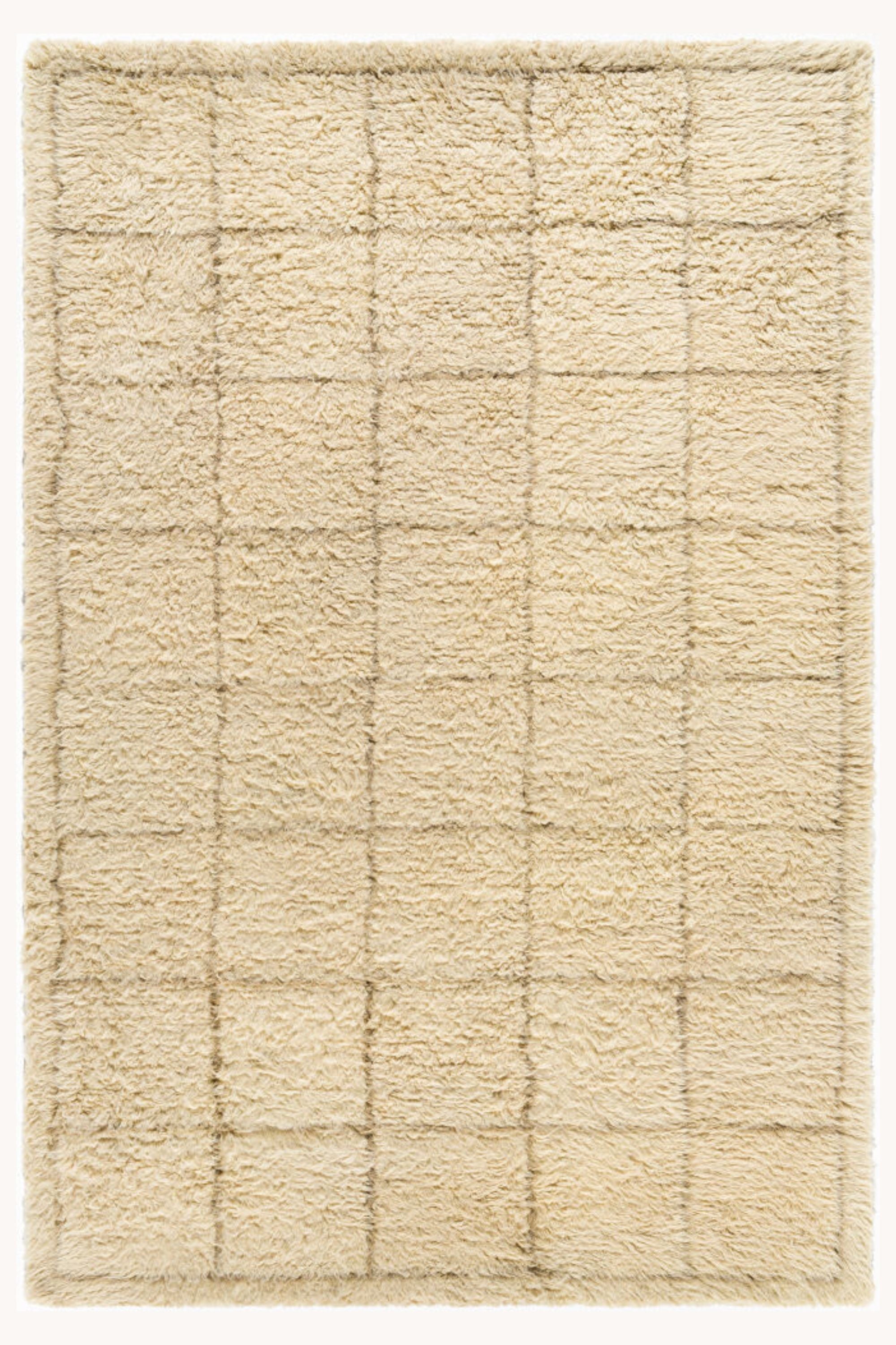 District Loom Modern hand knotted Moroccan Beni Ourain rug 010