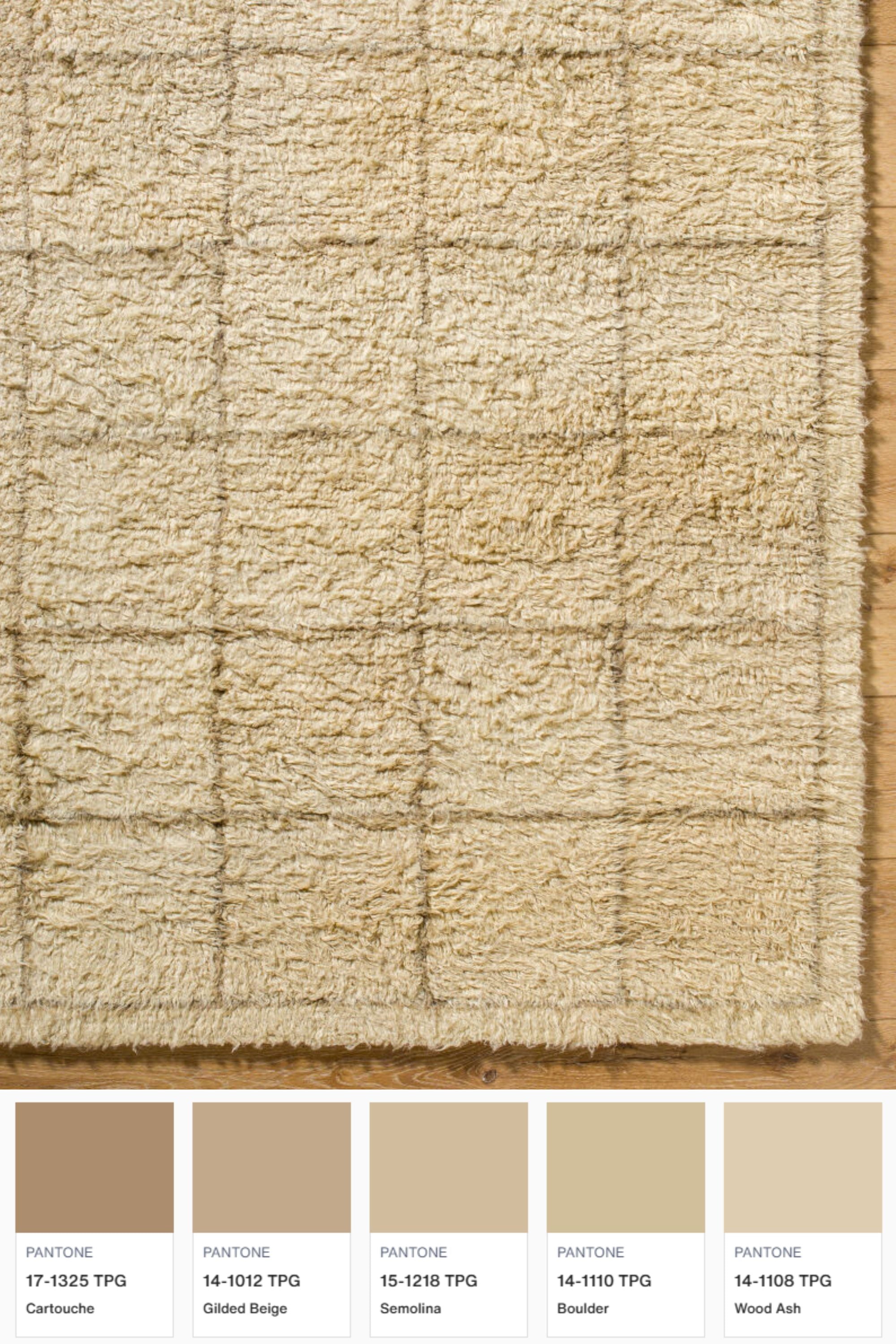 District Loom Modern hand knotted Moroccan Beni Ourain rug 010