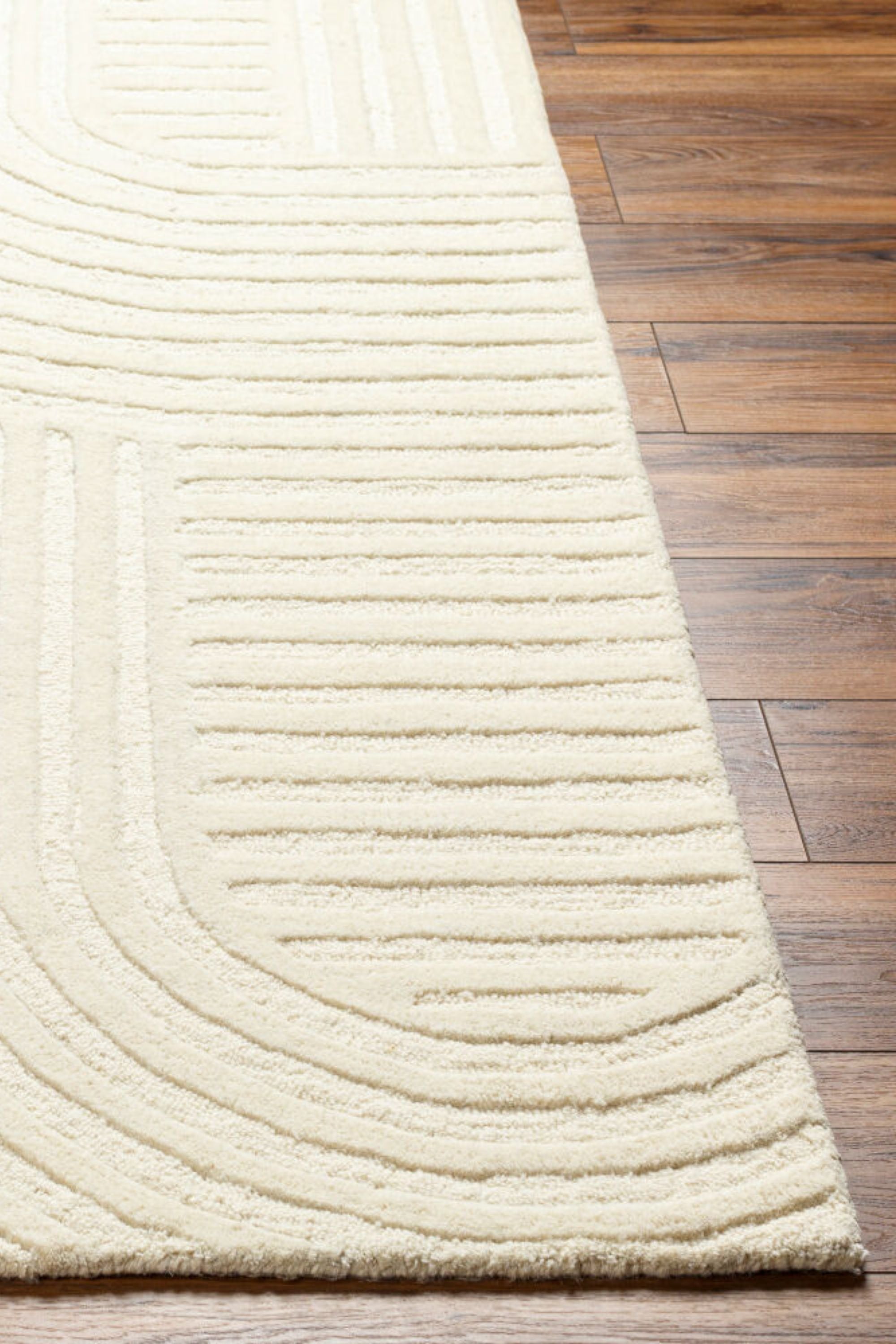 District Loom Modern hand knotted Rug Brook Ivory