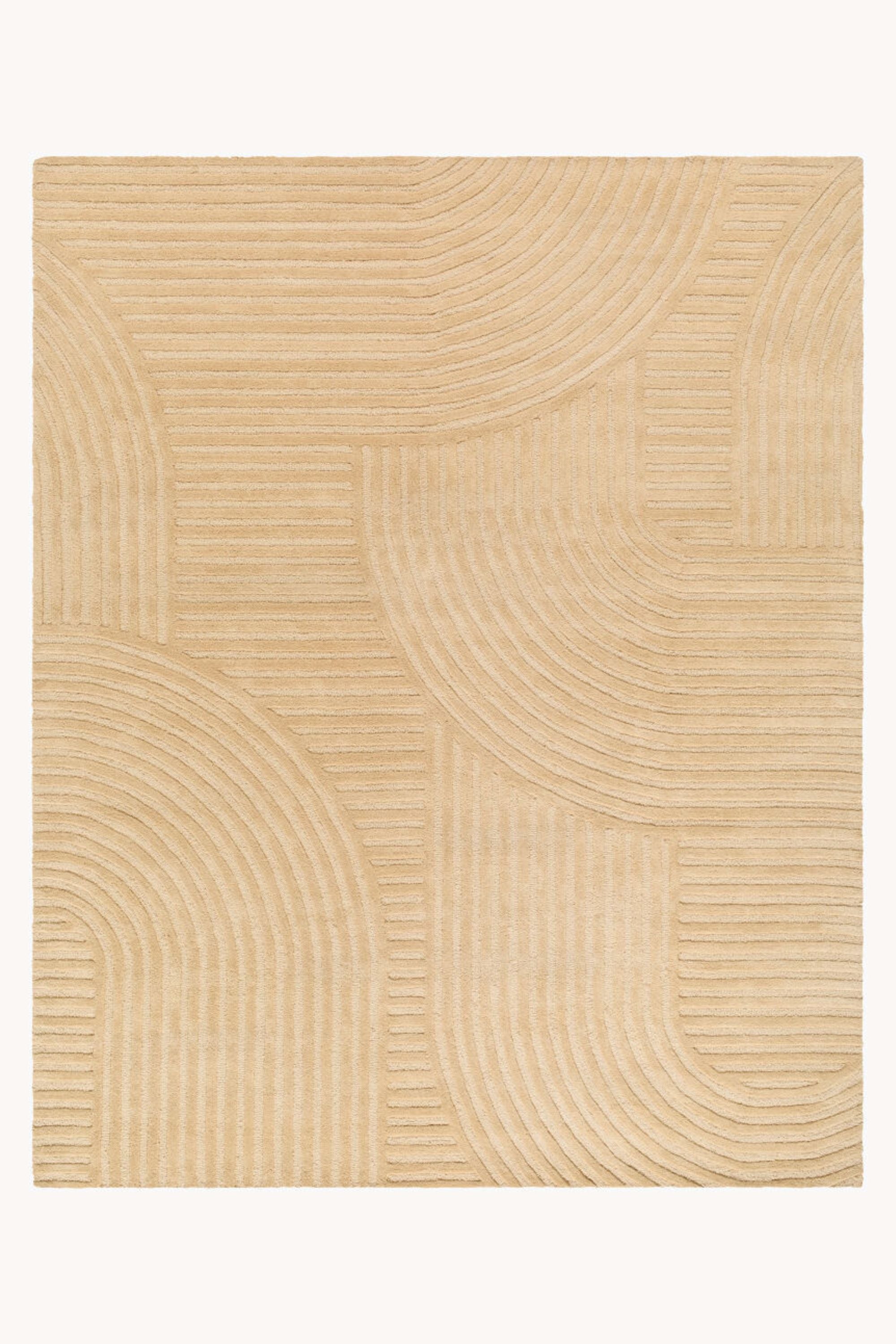 District Loom Modern hand knotted Rug Brook Camel