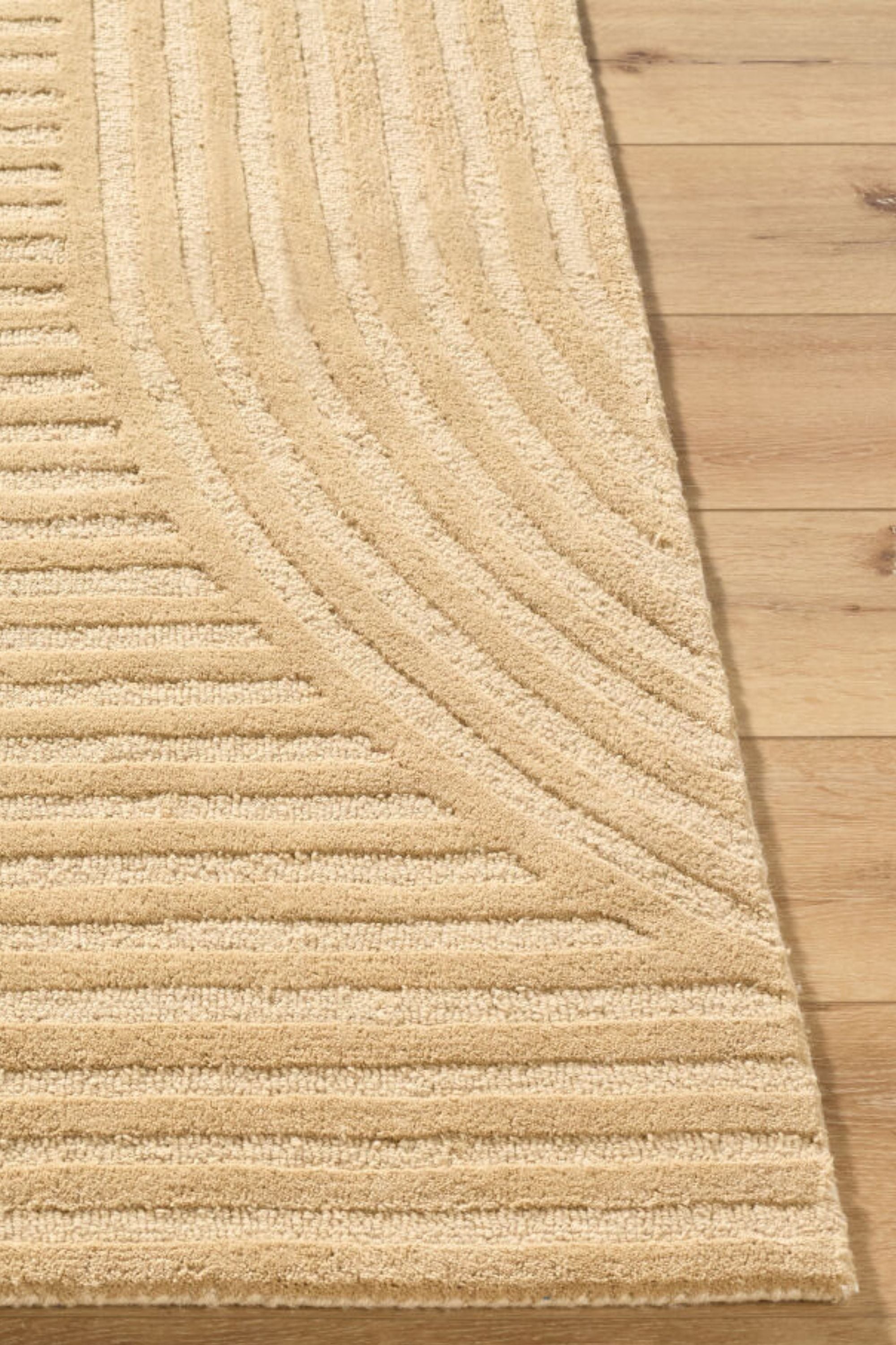 District Loom Modern hand knotted Rug Brook Camel