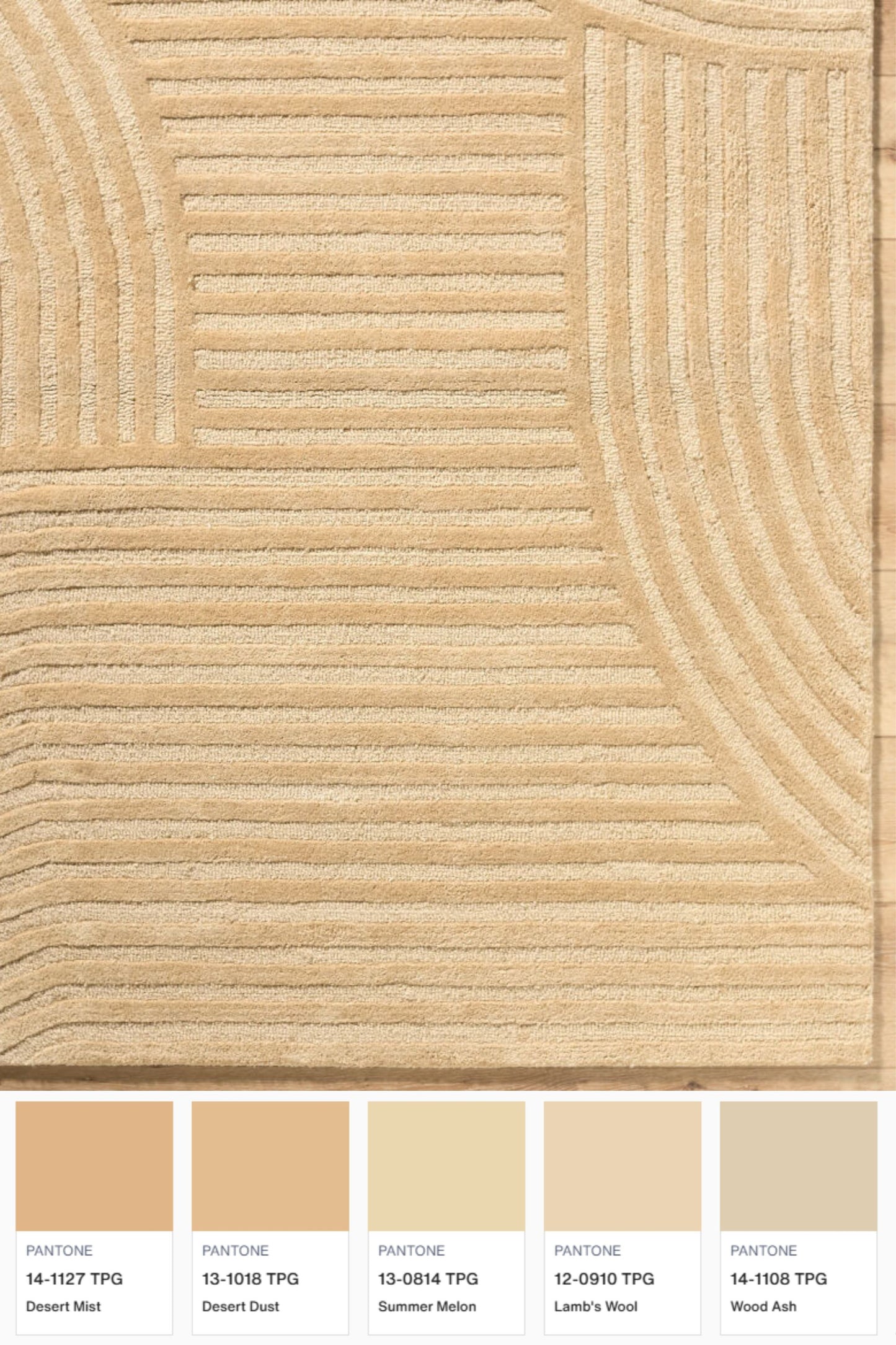 District Loom Modern hand knotted Rug Brook Camel