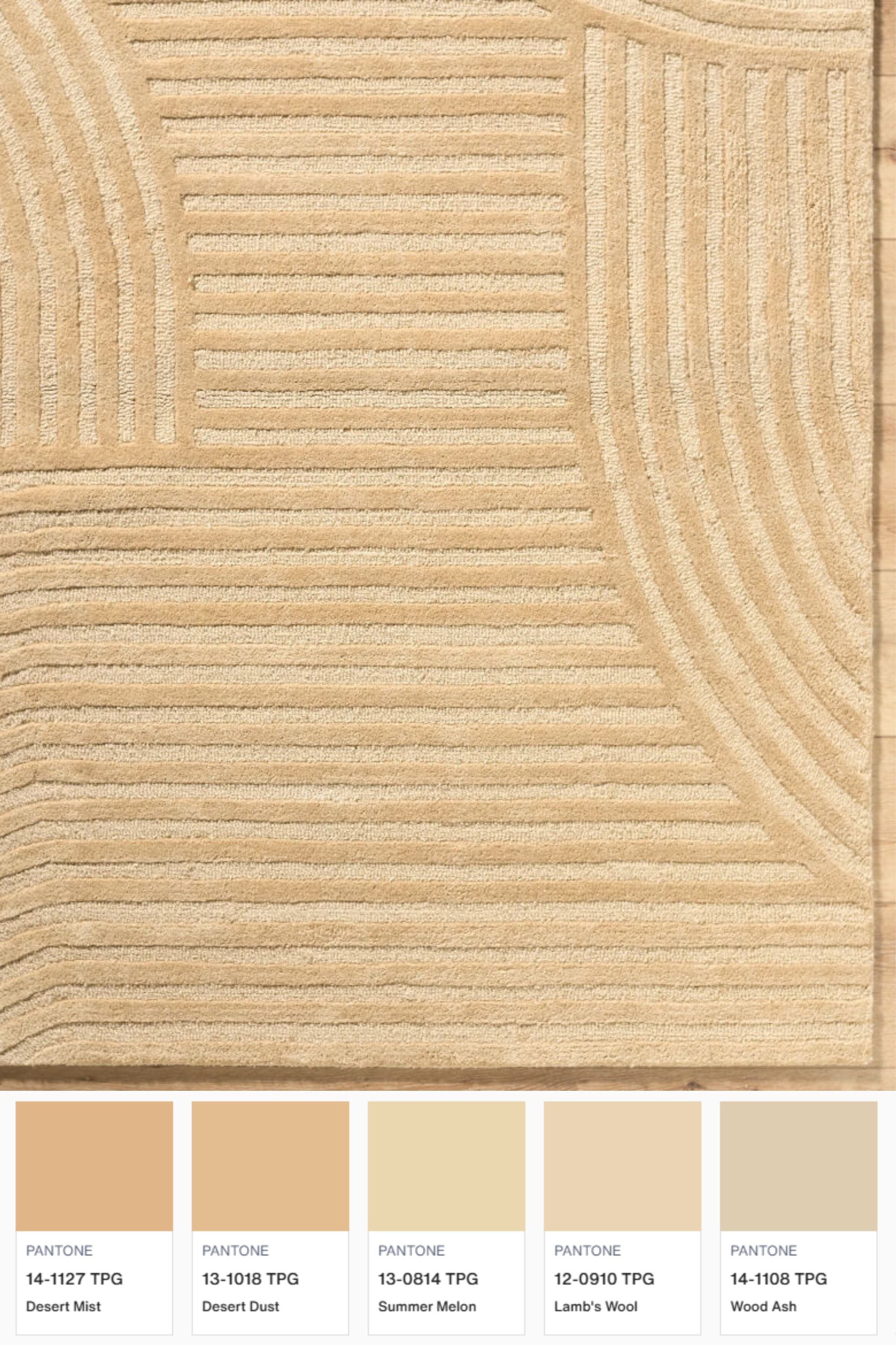 District Loom Modern hand knotted Rug Brook Camel