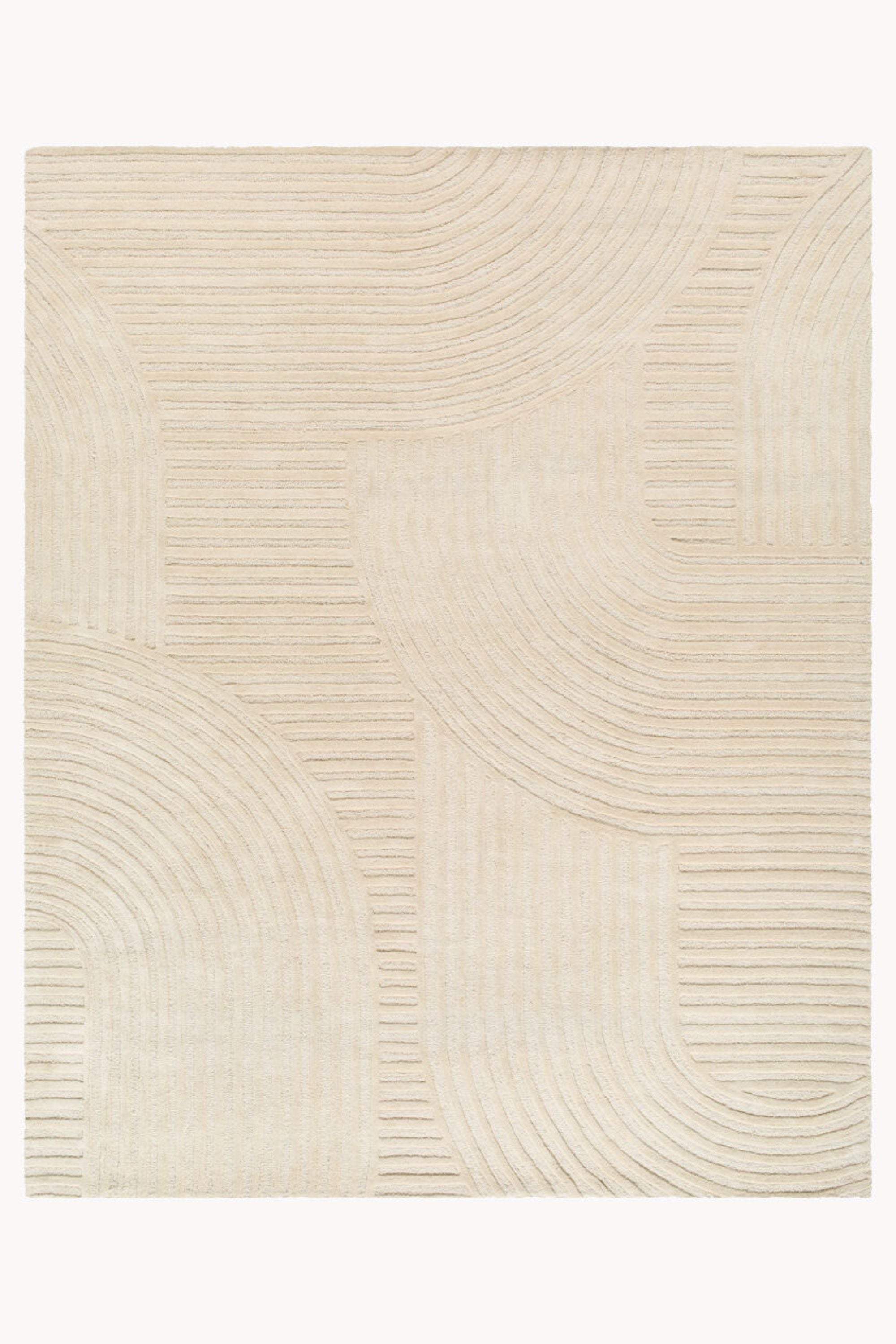 District Loom Modern hand knotted Rug Brook Beige