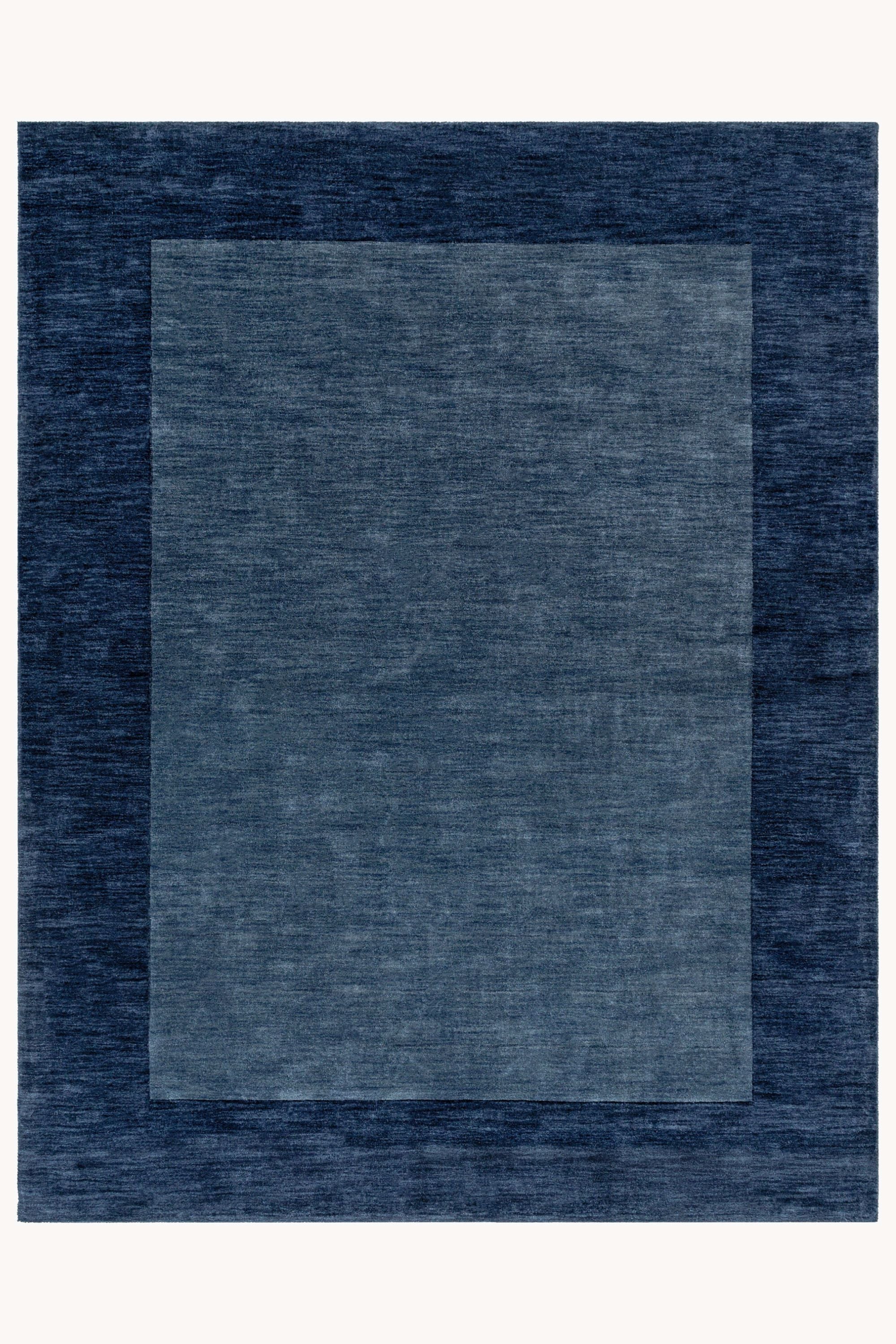 District Loom Modern hand loomed rug Finn Navy