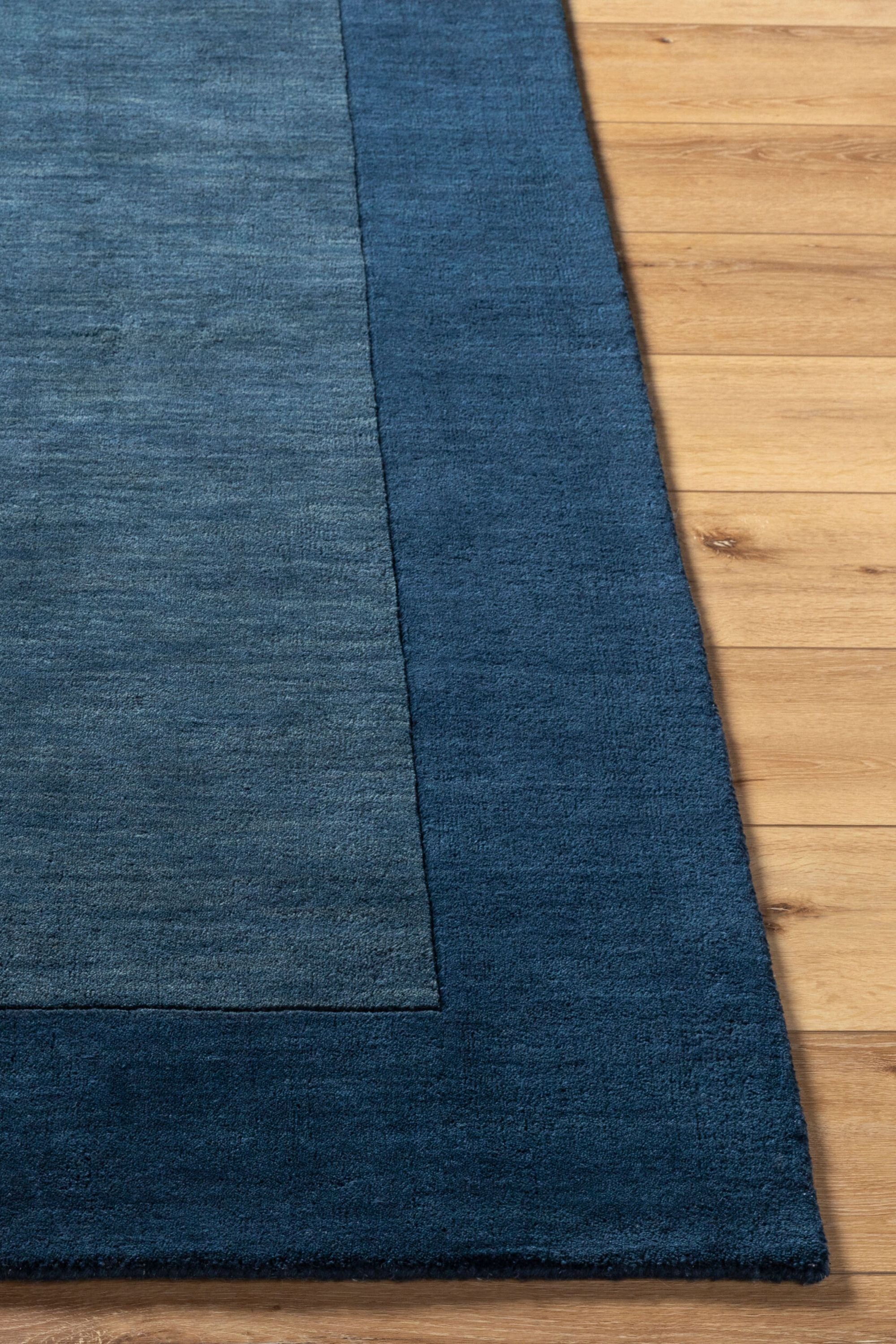 District Loom Modern hand loomed rug Finn Navy
