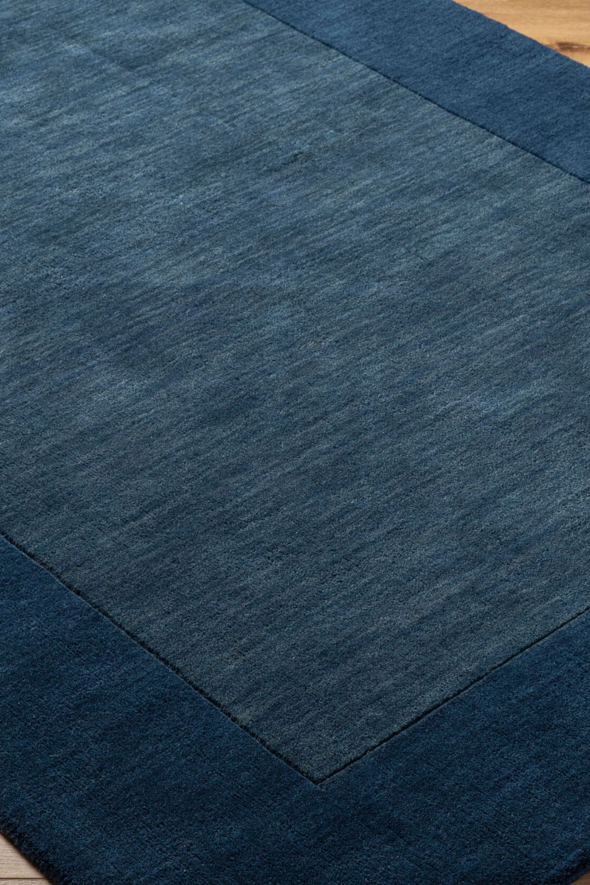 District Loom Modern hand loomed rug Finn Navy