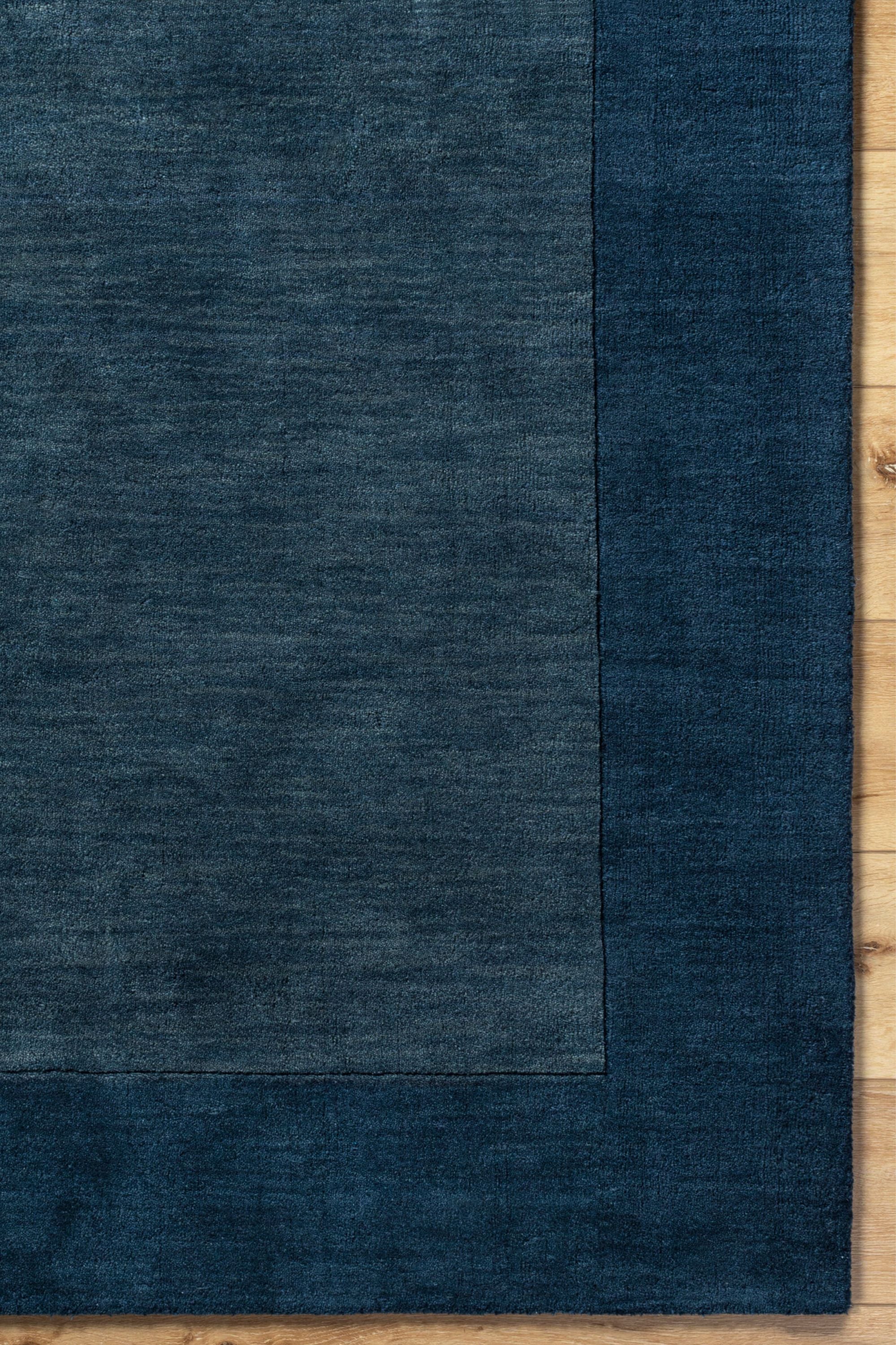 District Loom Modern hand loomed rug Finn Navy