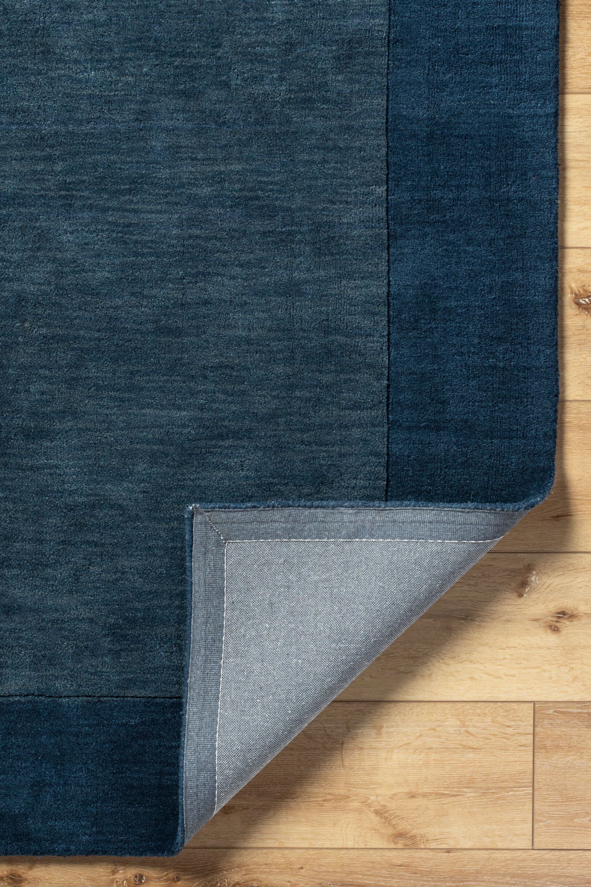 District Loom Modern hand loomed rug Finn Navy