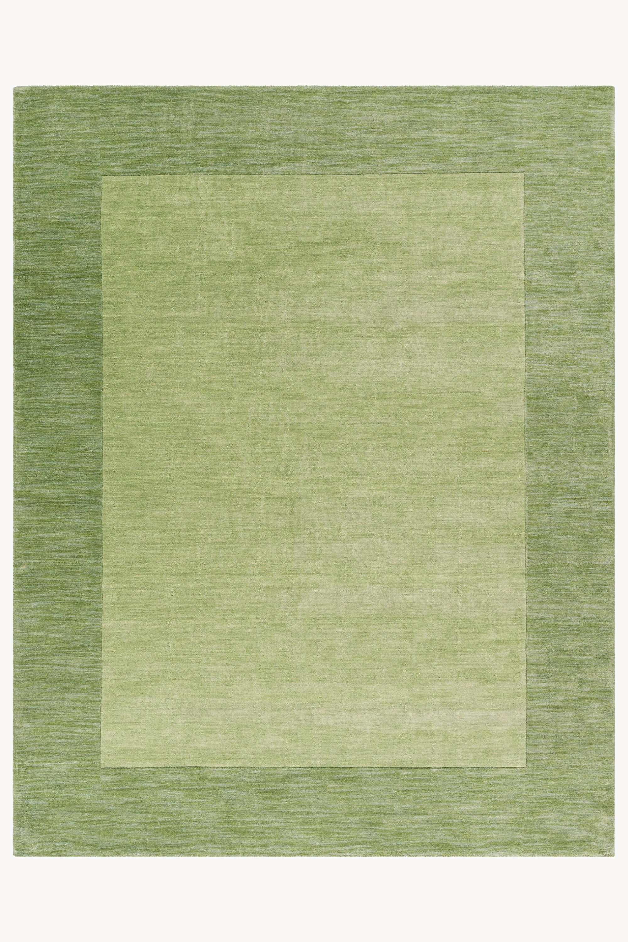 District Loom Modern hand loomed rug Finn Green