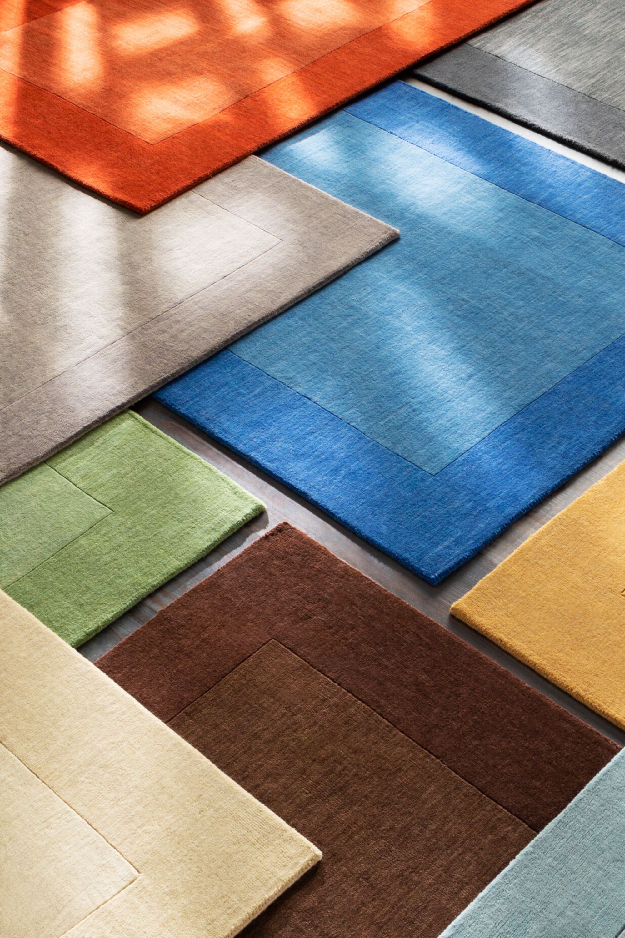 District Loom Modern hand loomed rug Finn Green