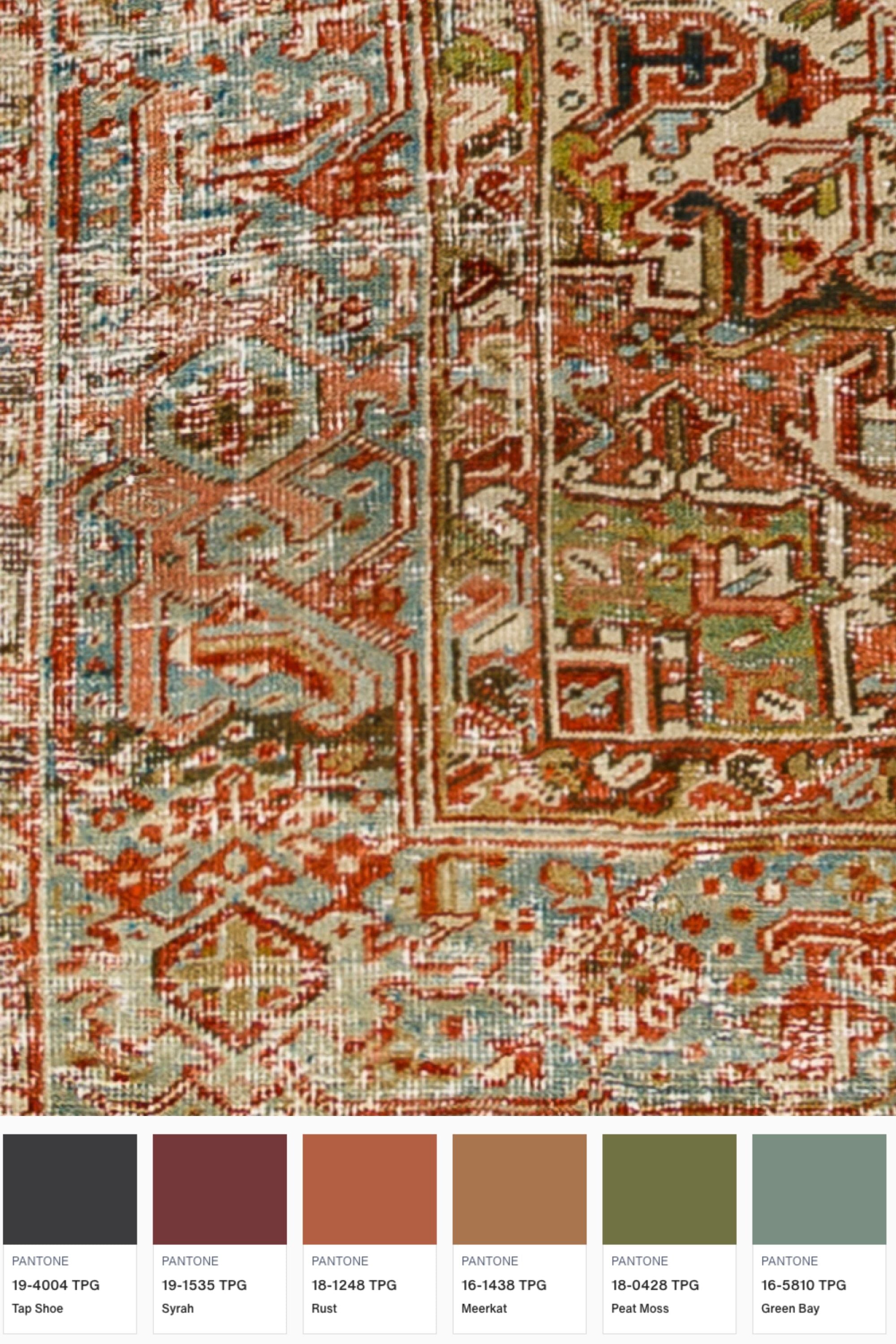 District Loom Antique Area rug Thea