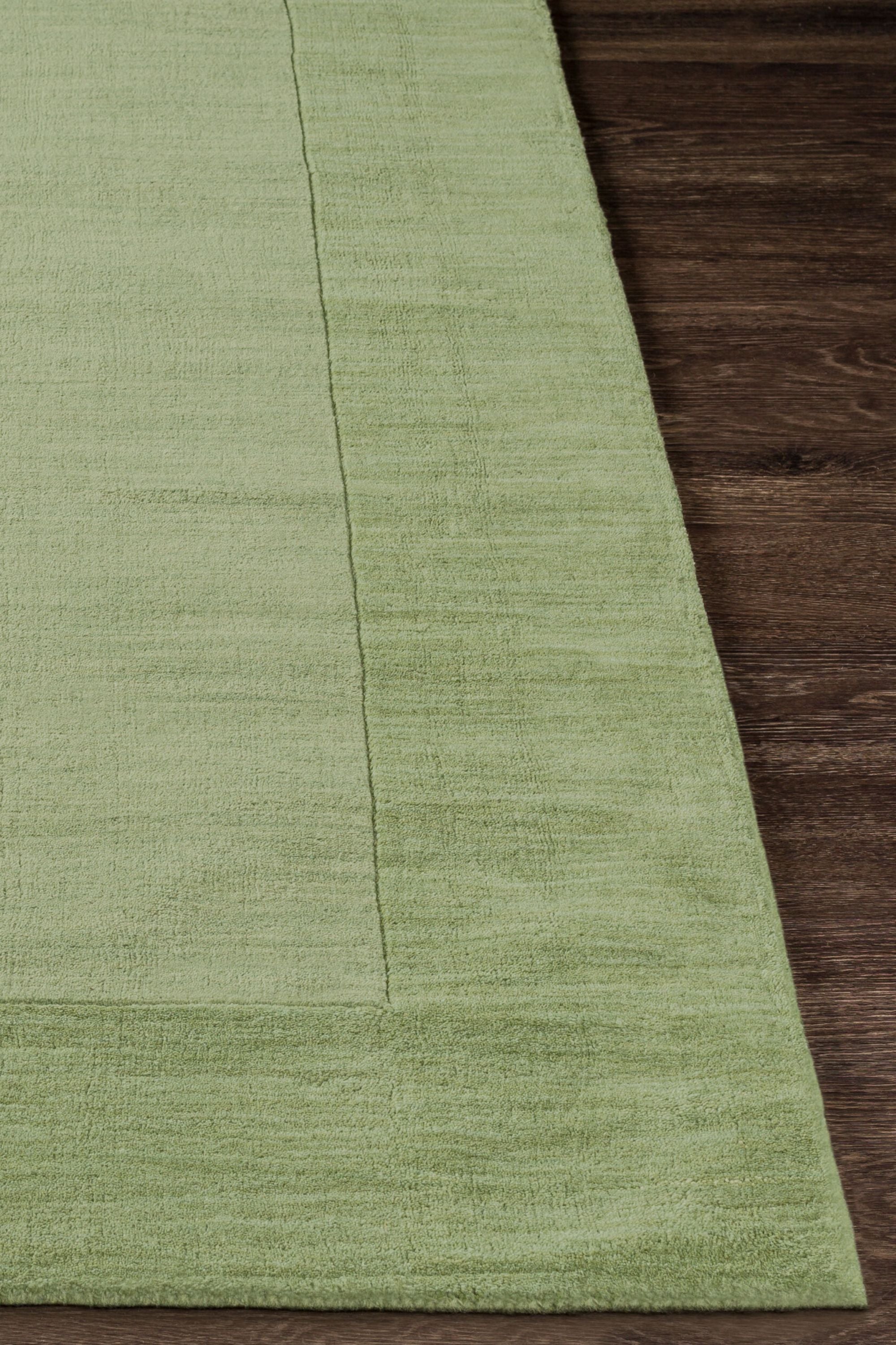 District Loom Modern hand loomed rug Finn Green