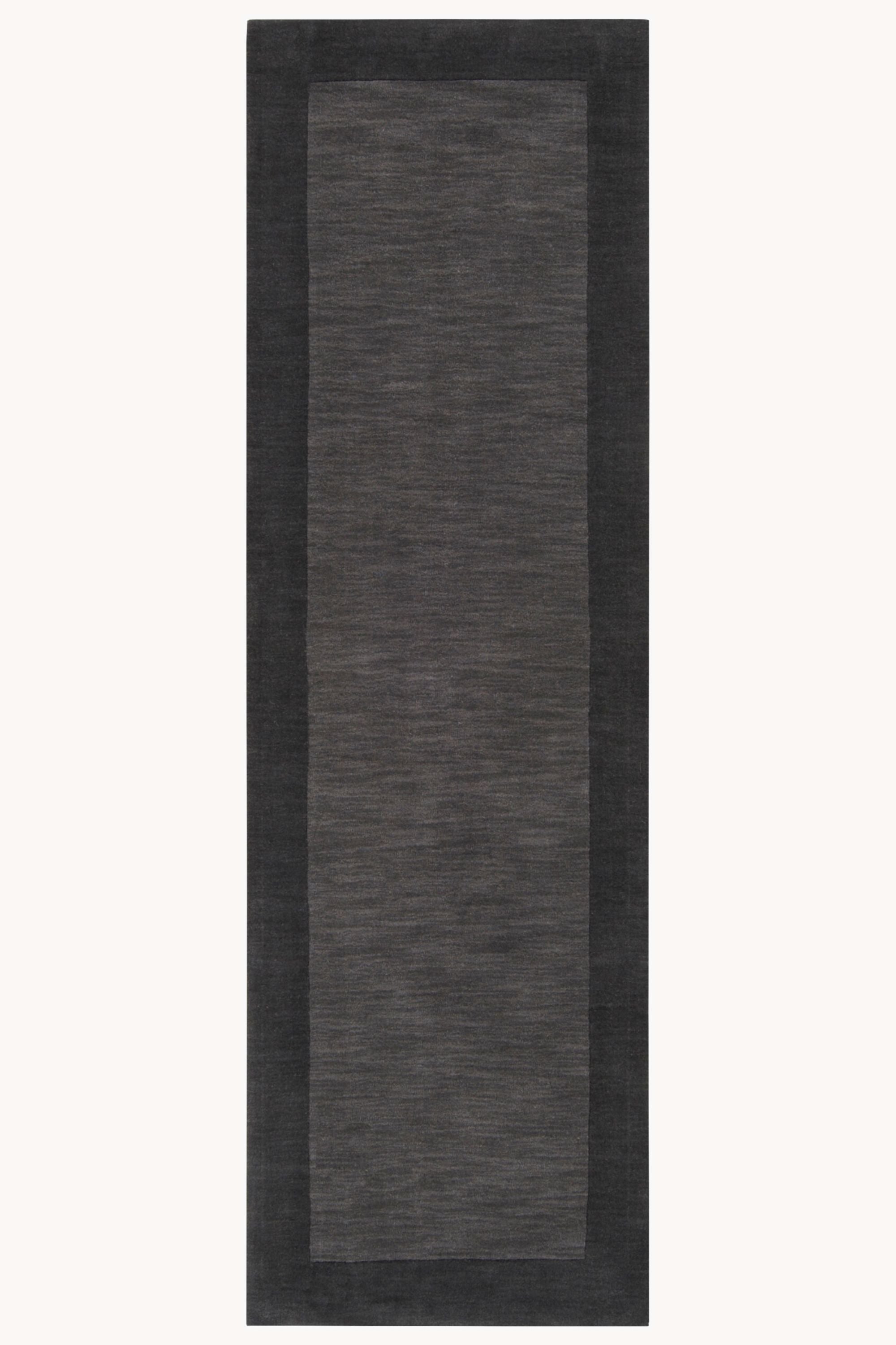 District Loom Modern hand loomed rug Finn Charcoal