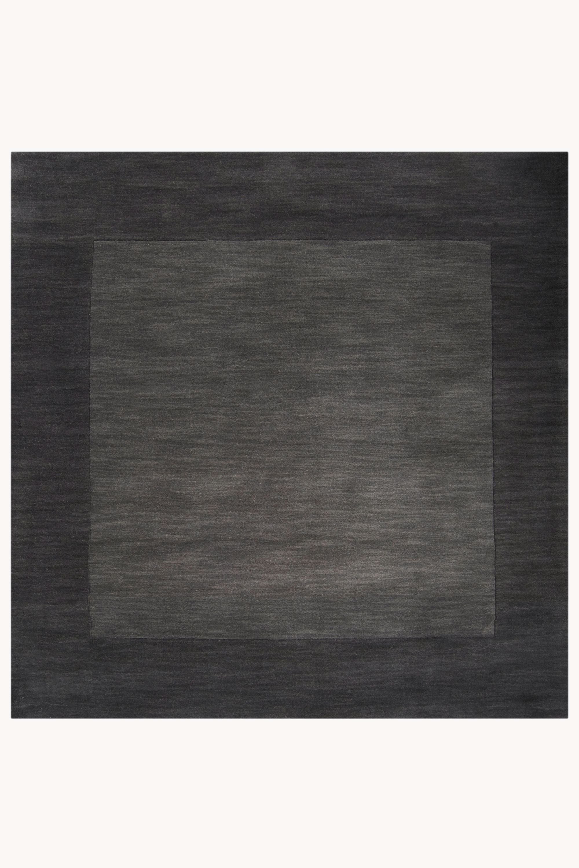 District Loom Modern hand loomed rug Finn Charcoal