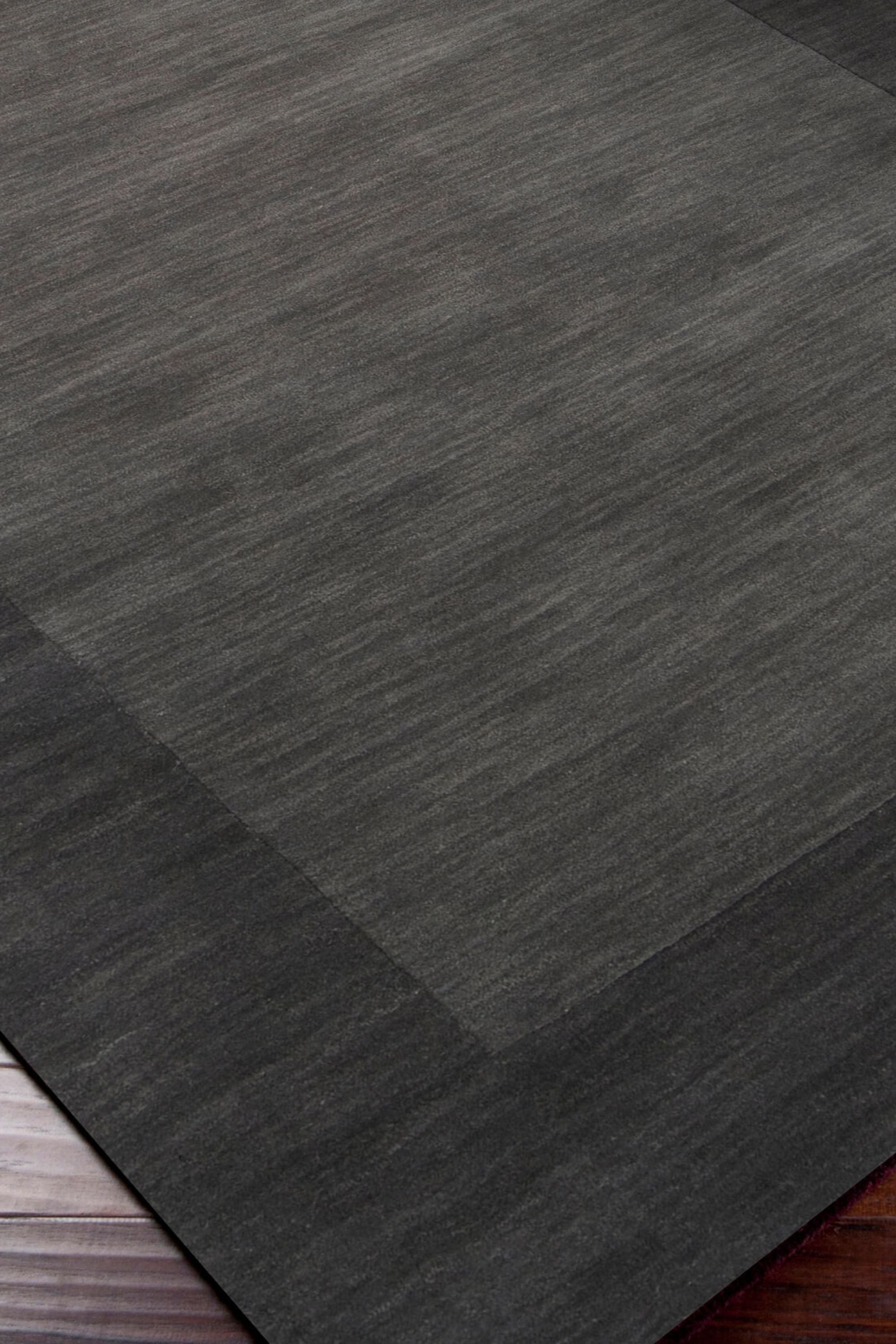 District Loom Modern hand loomed rug Finn Charcoal