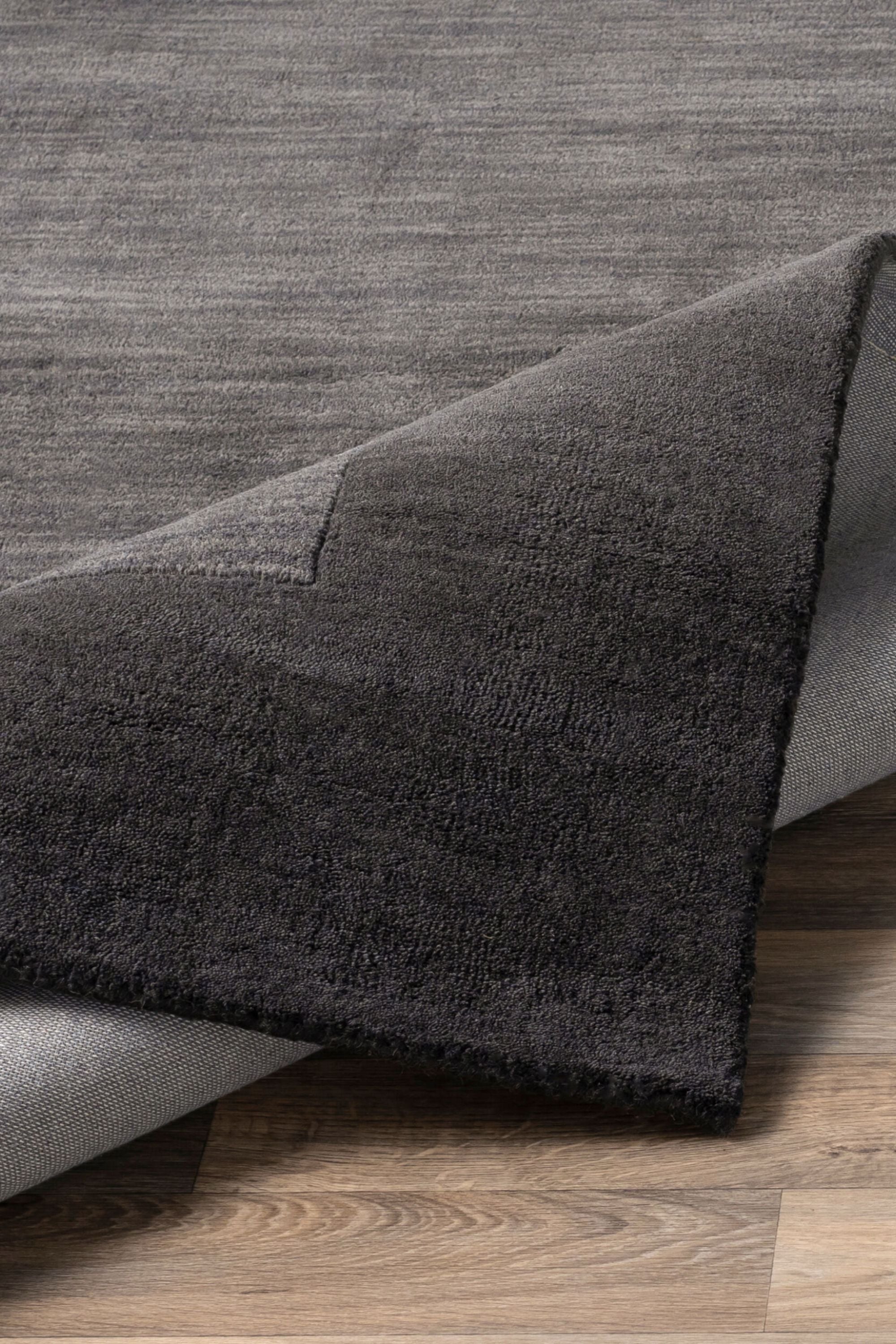 District Loom Modern hand loomed rug Finn Charcoal