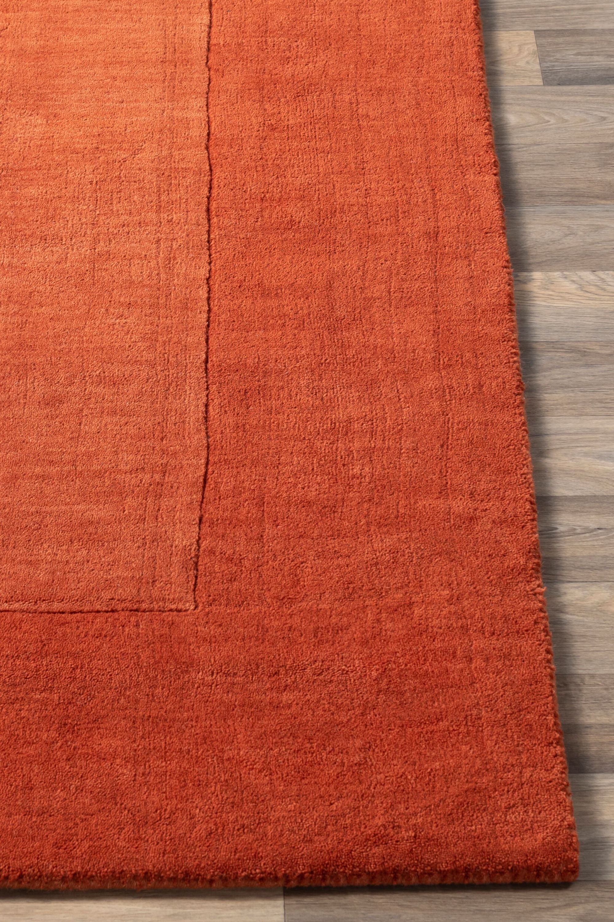 District Loom Modern hand loomed rug Finn Orange