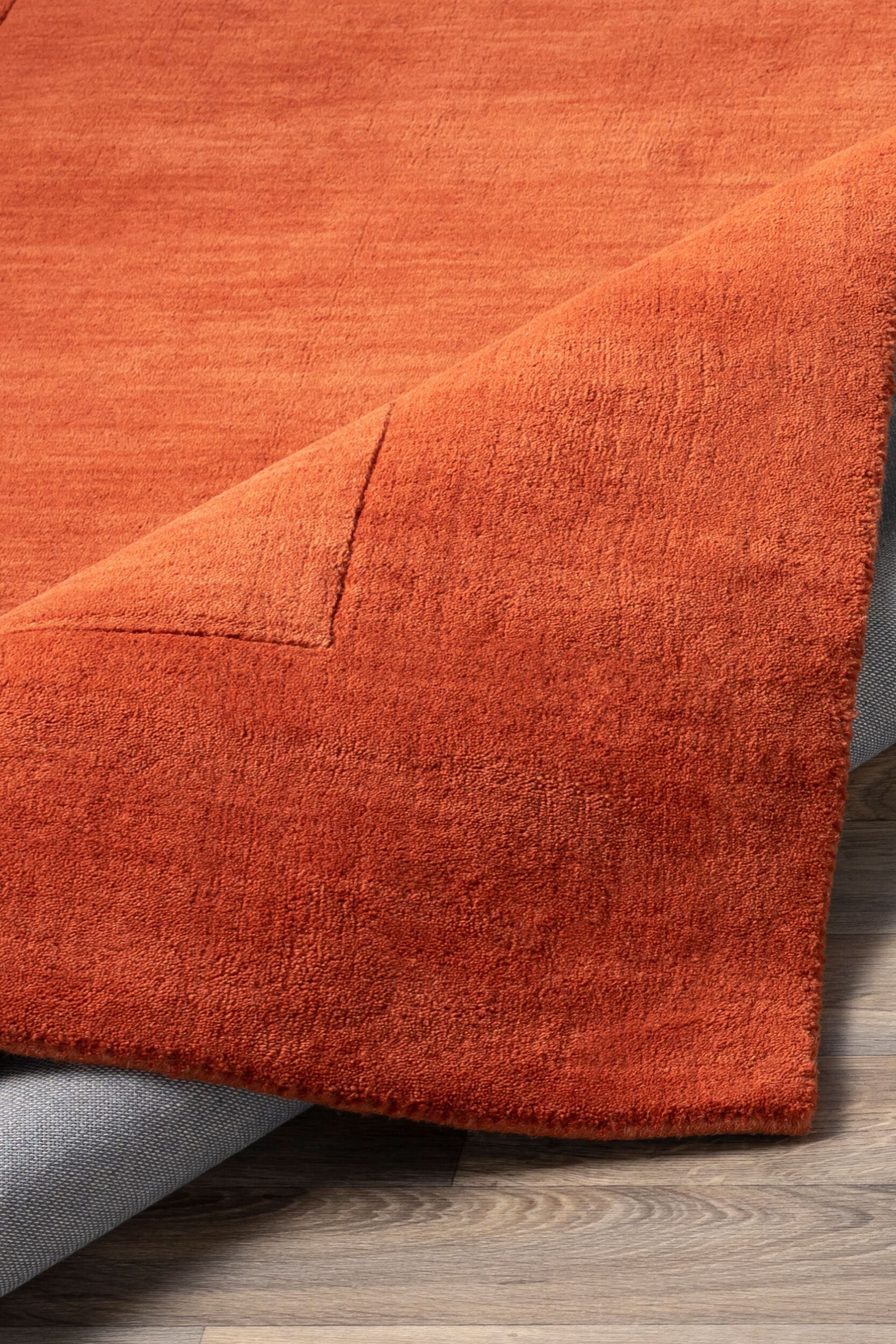 District Loom Modern hand loomed rug Finn Orange