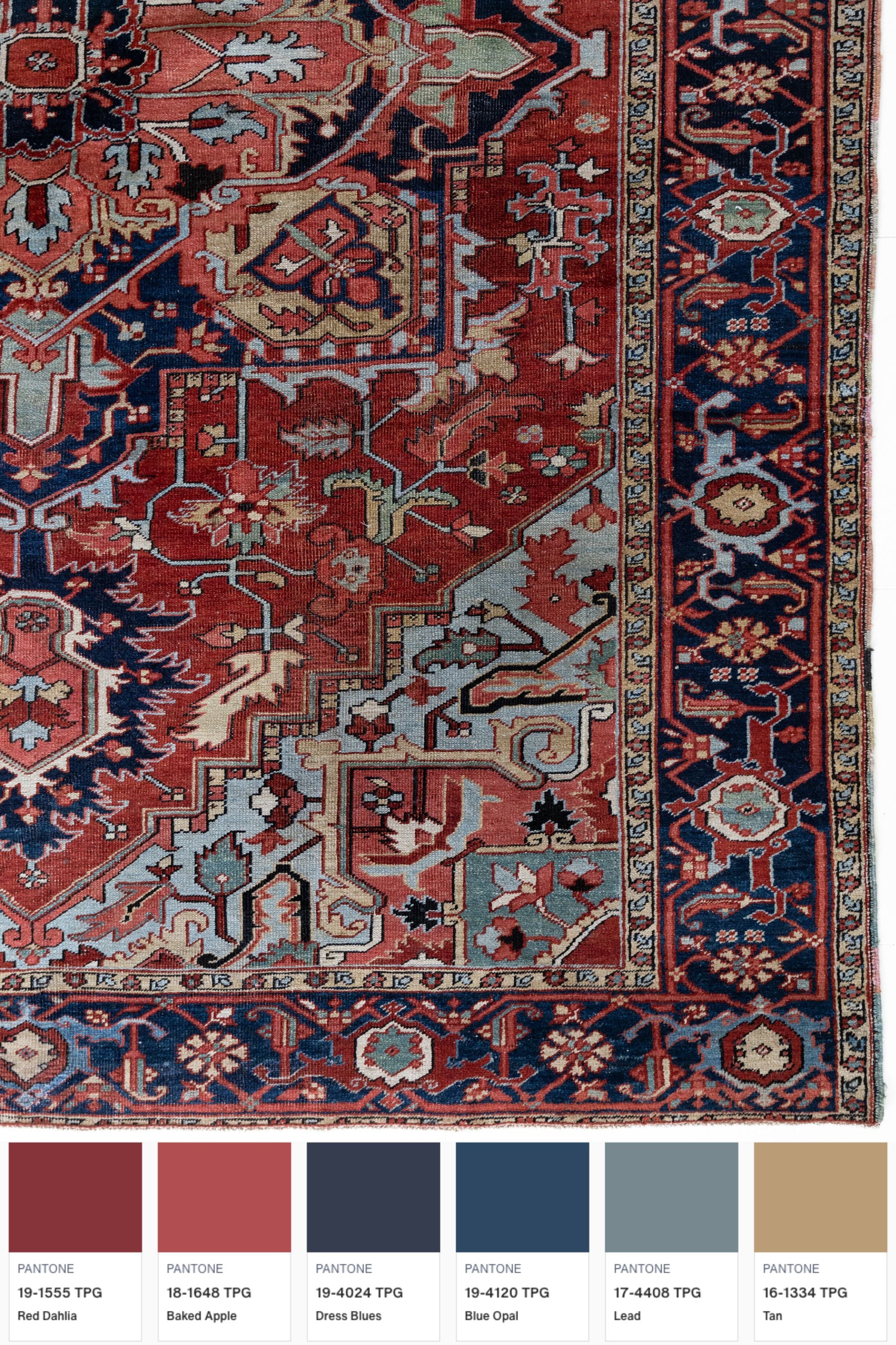 District Loom Vintage Serapi Area Rug Ginsburg